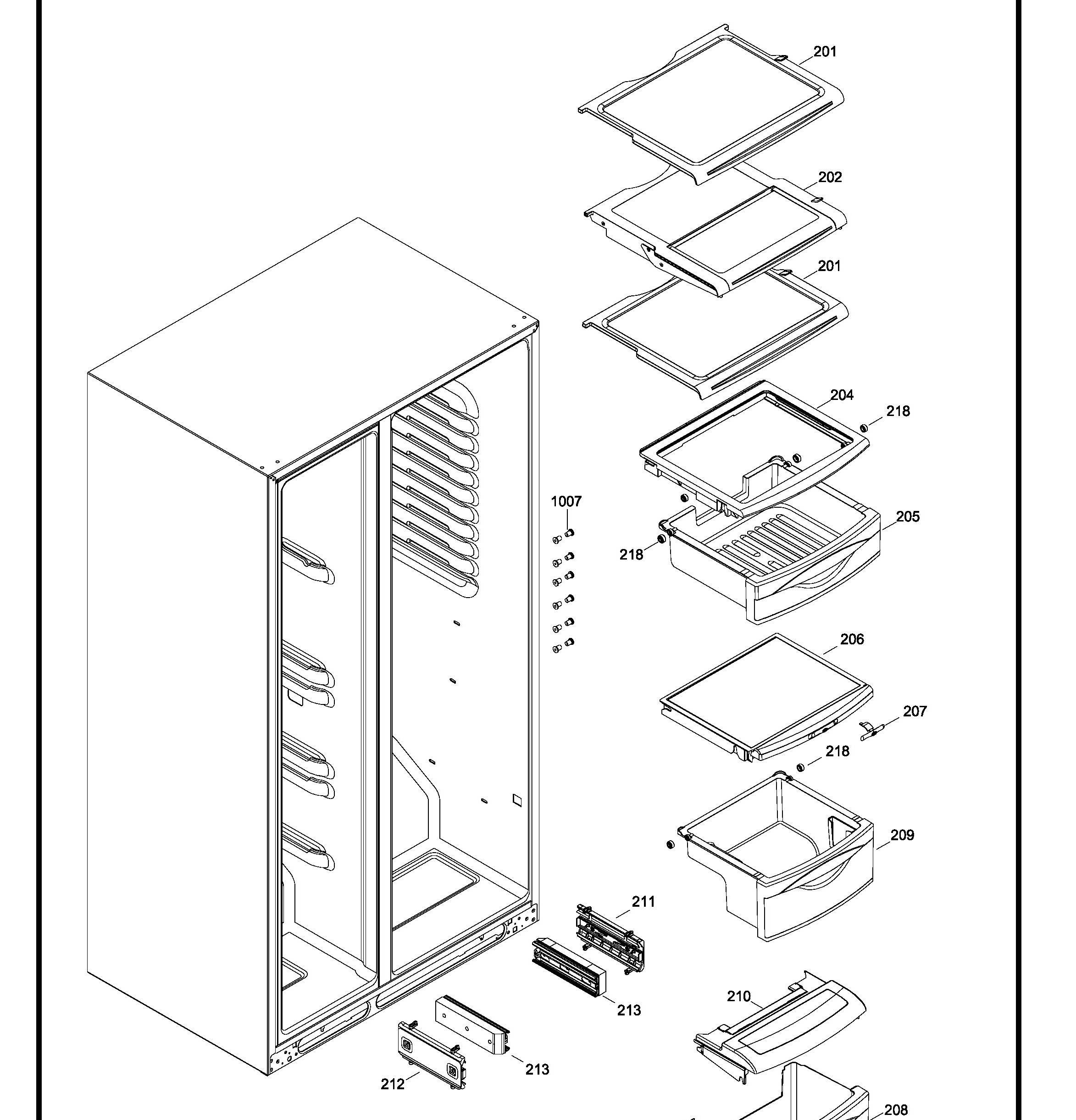 PSK29VHXACWW Exploded View 3 appliance exploded-view parts diagram