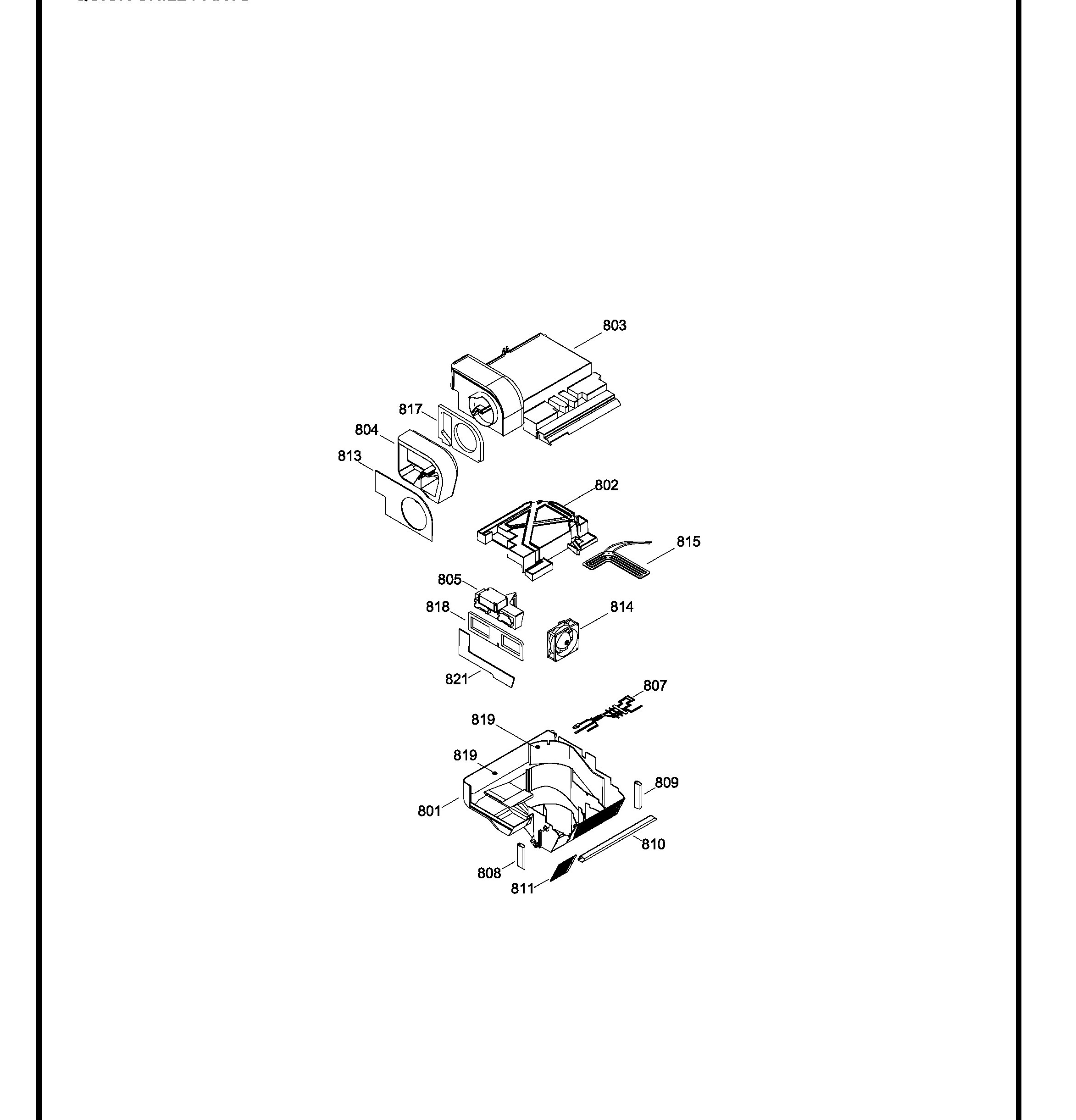 PSK29VHXACWW Exploded View 8 appliance exploded-view parts diagram