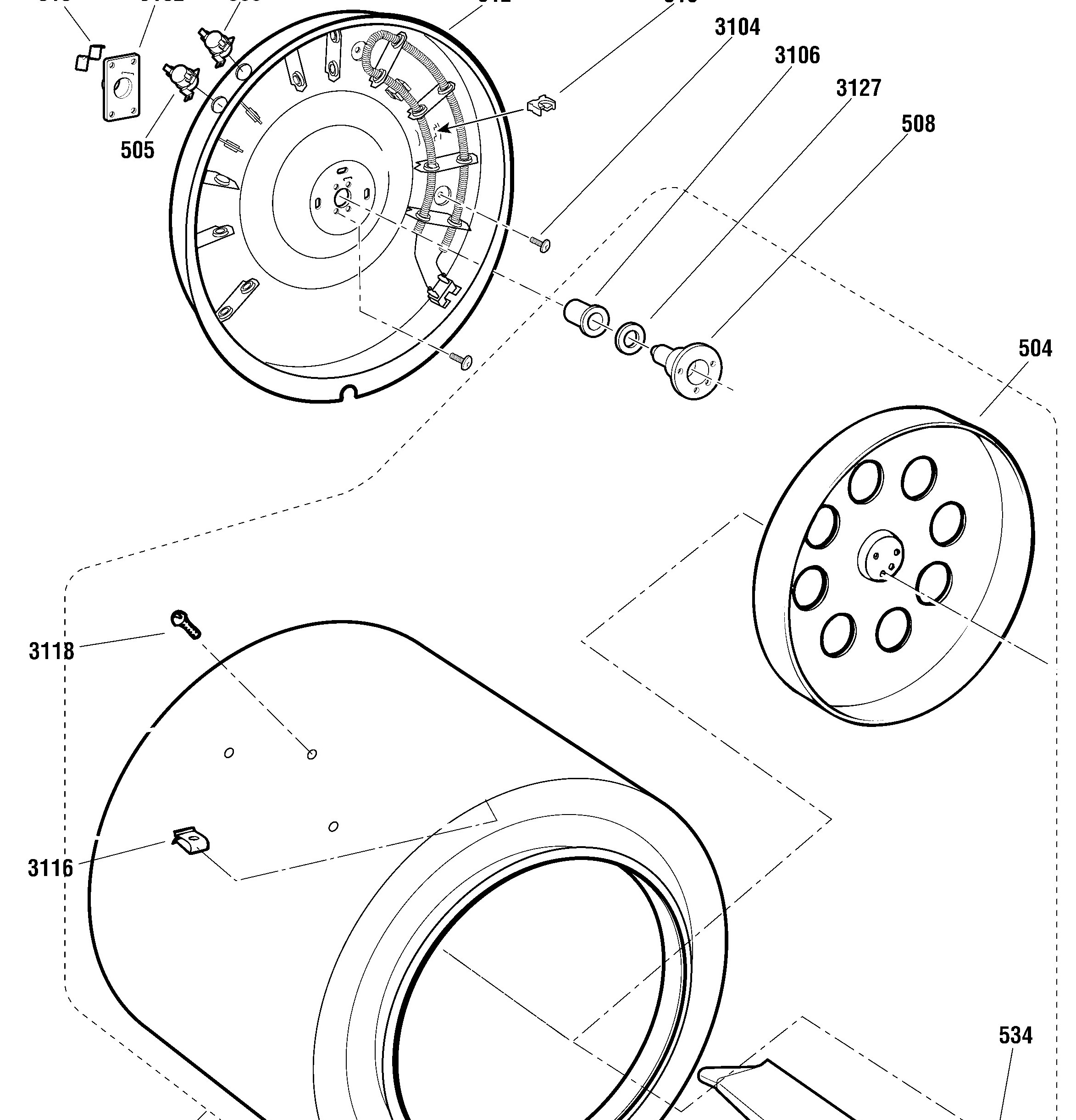 PSKS333EB0WW Exploded View 2 appliance exploded-view parts diagram