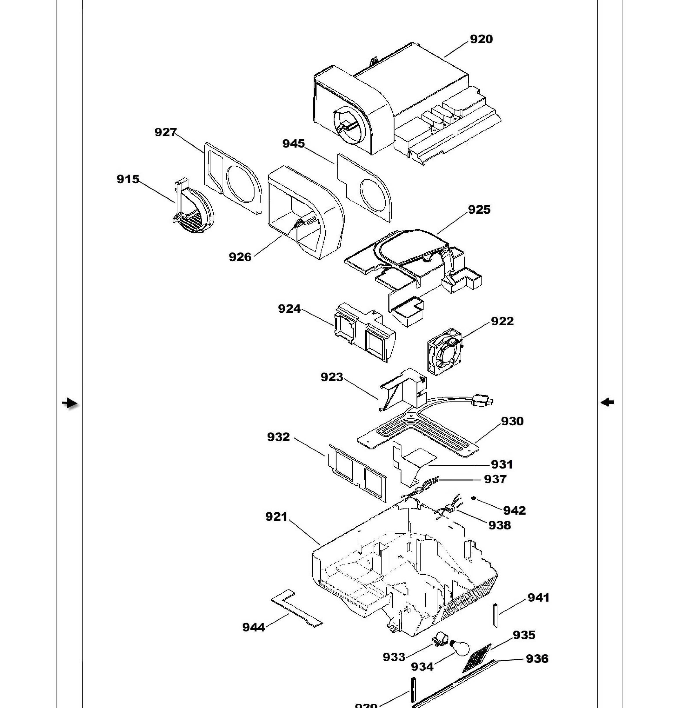 PSS26SHRCSS Exploded View 10 appliance exploded-view parts diagram