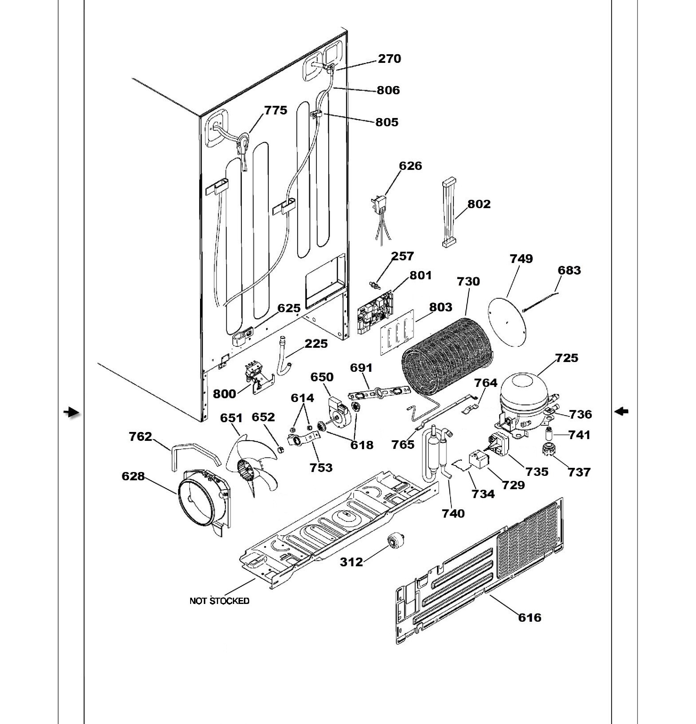 PSS26SHRCSS Exploded View 2 appliance exploded-view parts diagram