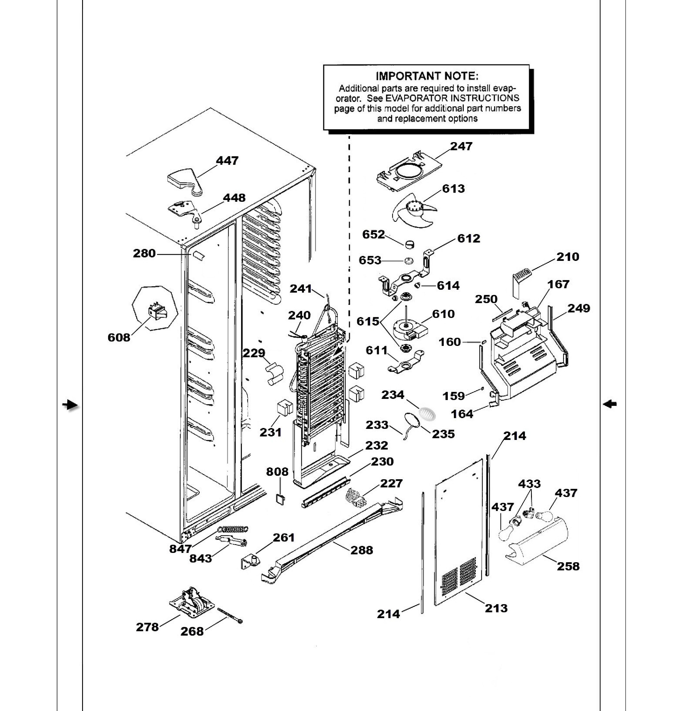 PSS26SHRCSS Exploded View 7 appliance exploded-view parts diagram