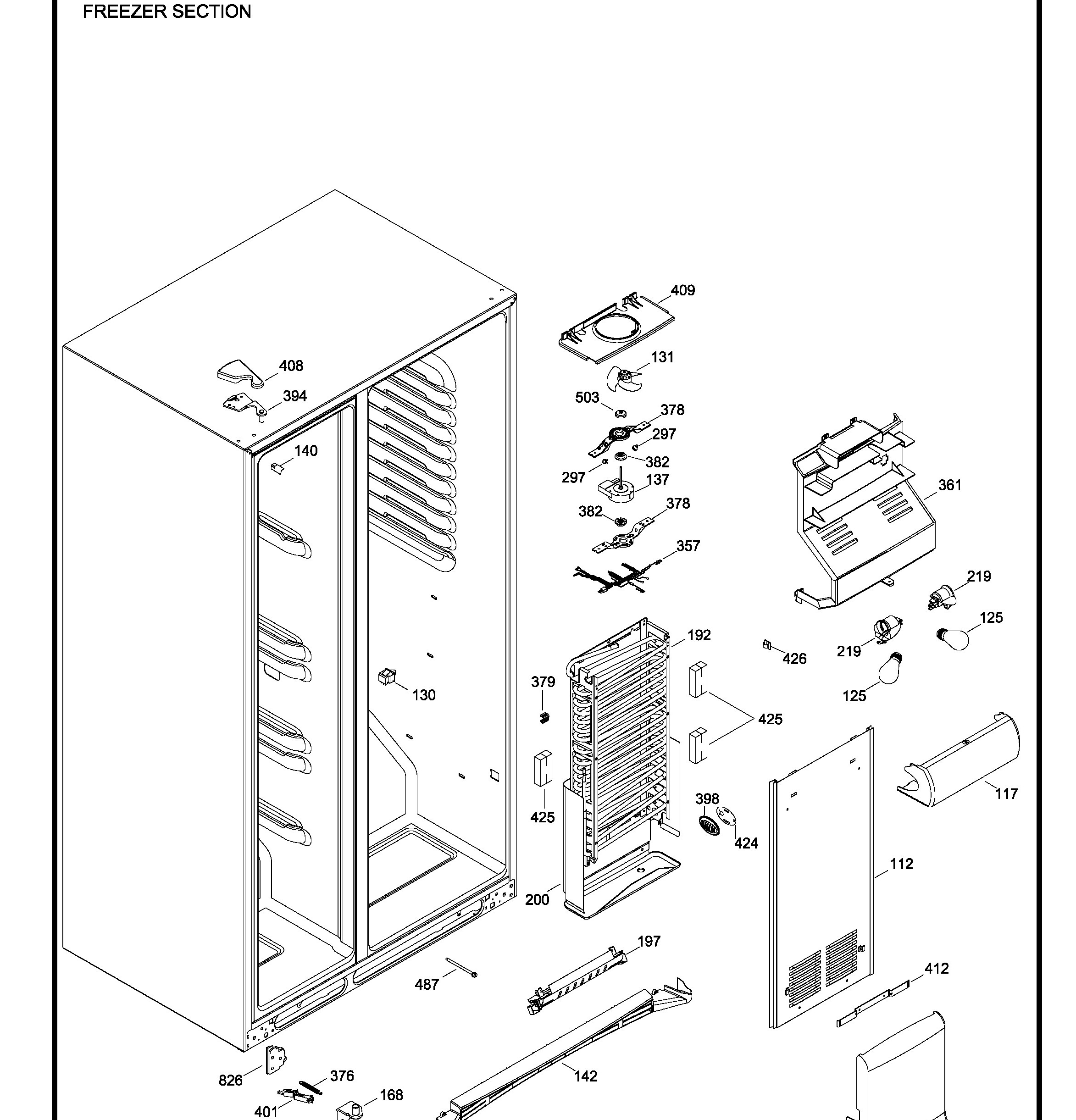 PSSS7RGXCCSS Exploded View 7 appliance exploded-view parts diagram