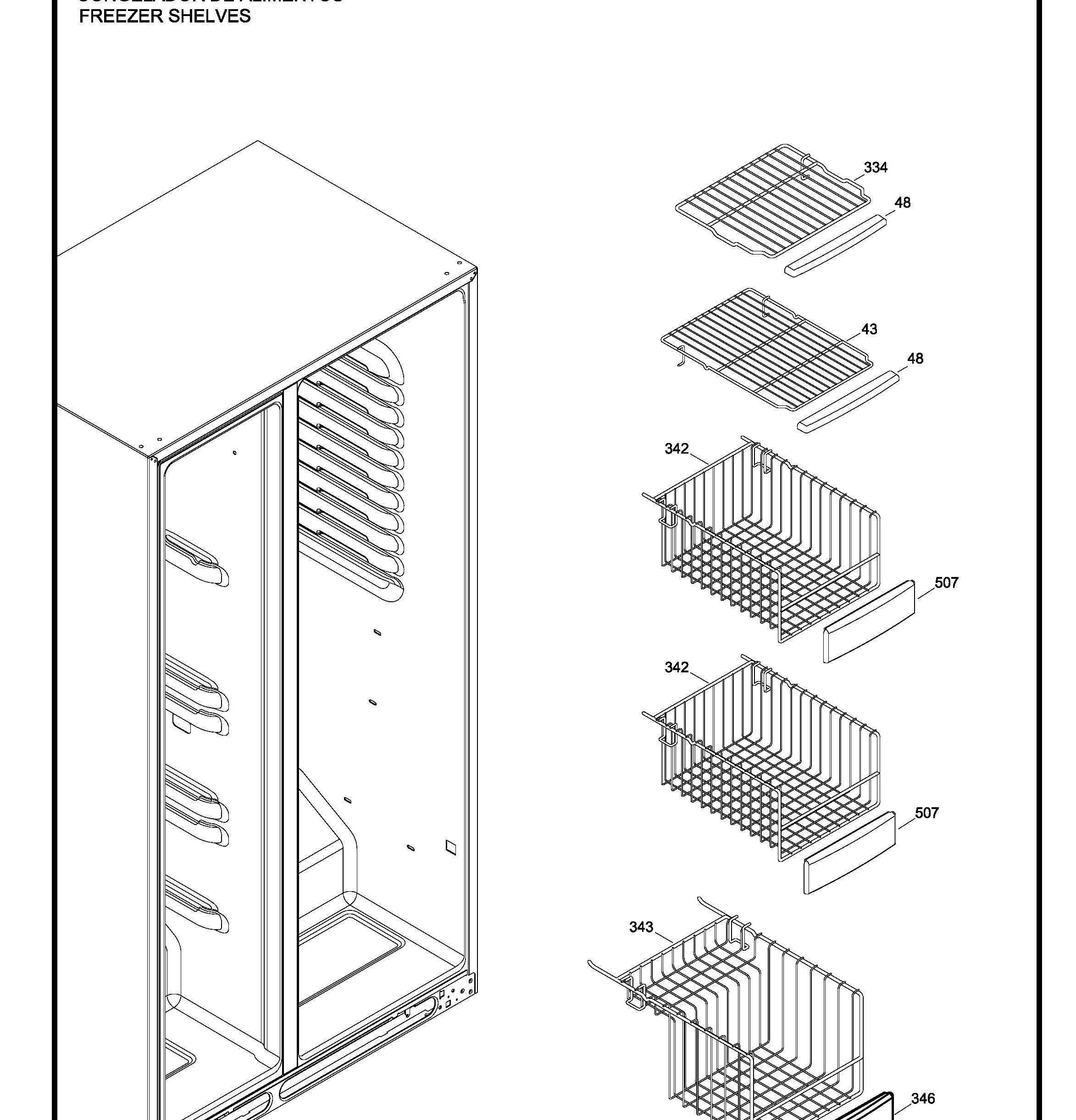 PSSS7RGXCCSS Exploded View 4 appliance exploded-view parts diagram