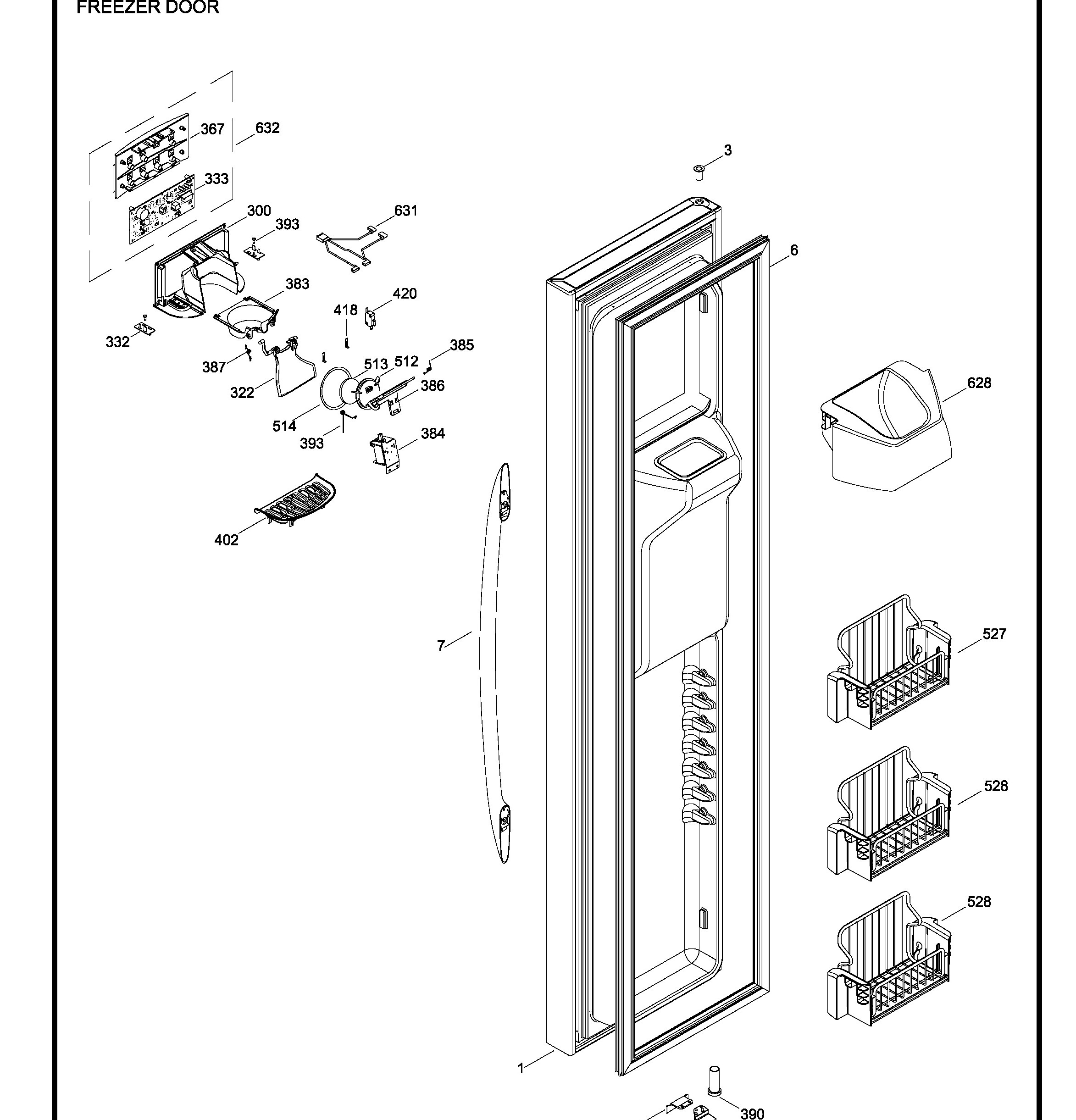 PSSS7RGXCCSS Exploded View 2 appliance exploded-view parts diagram