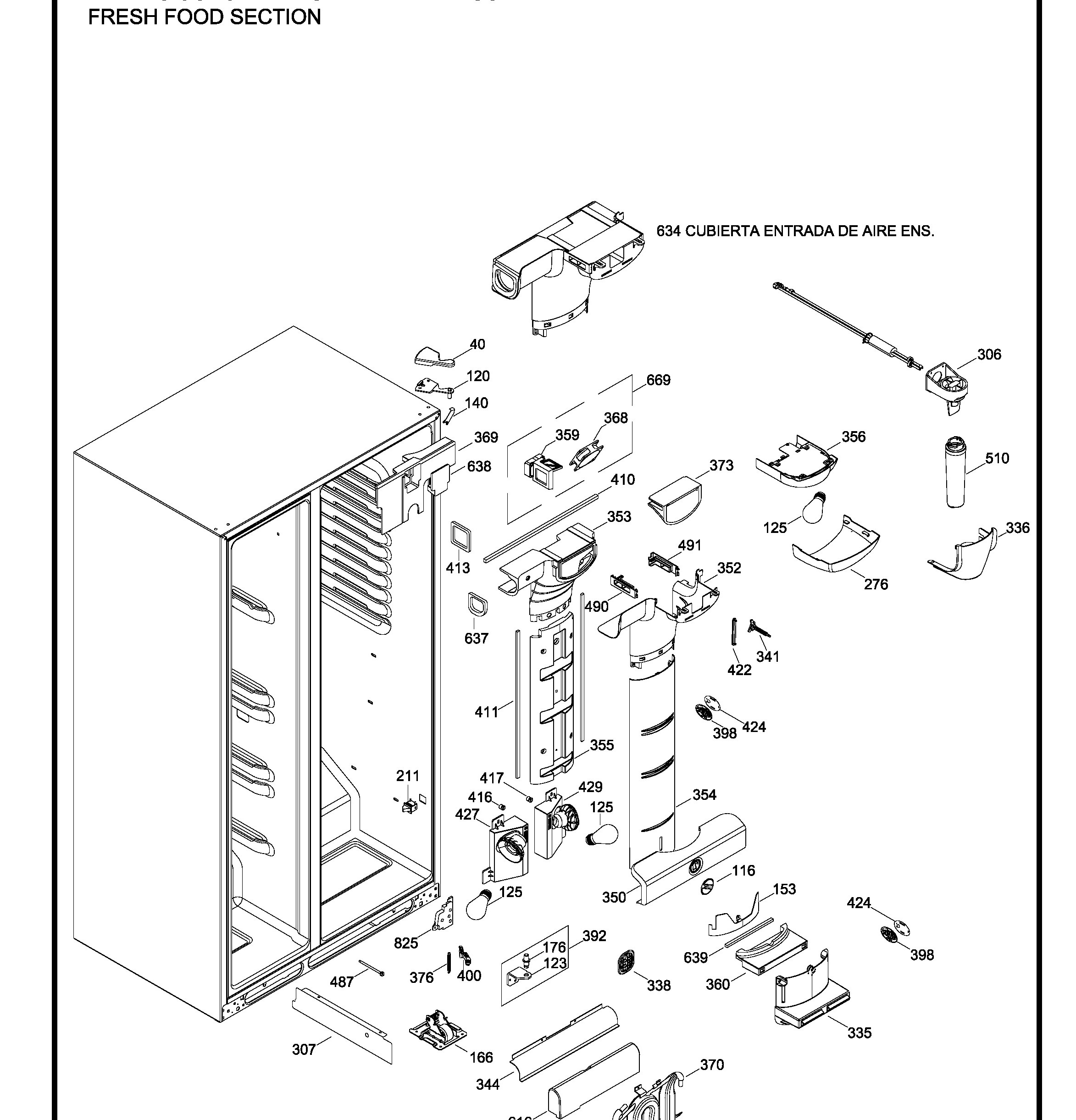 PSSS7RGXCCSS Exploded View 6 appliance exploded-view parts diagram