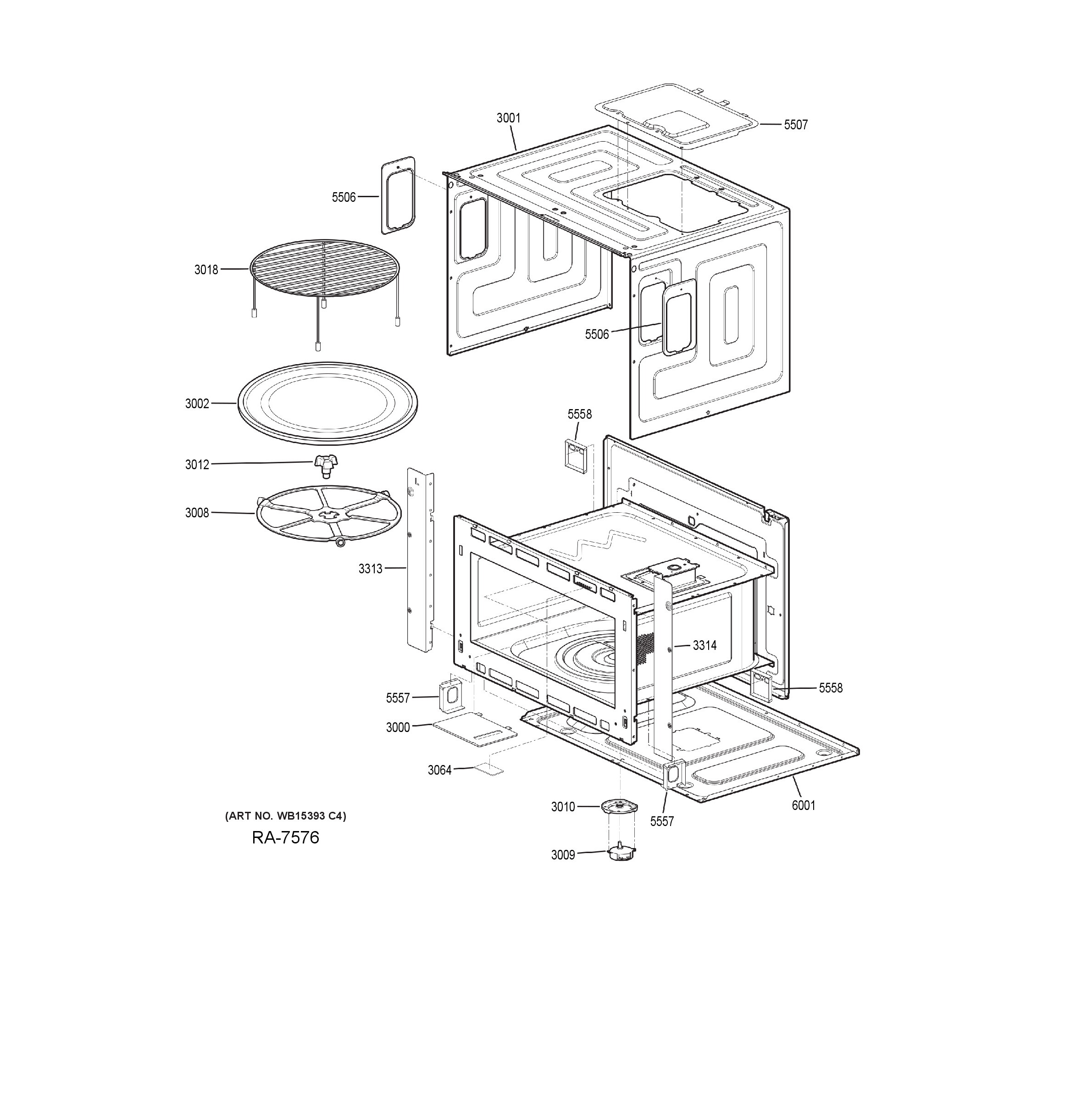 PT7800SHBSS Exploded View 4 appliance exploded-view parts diagram