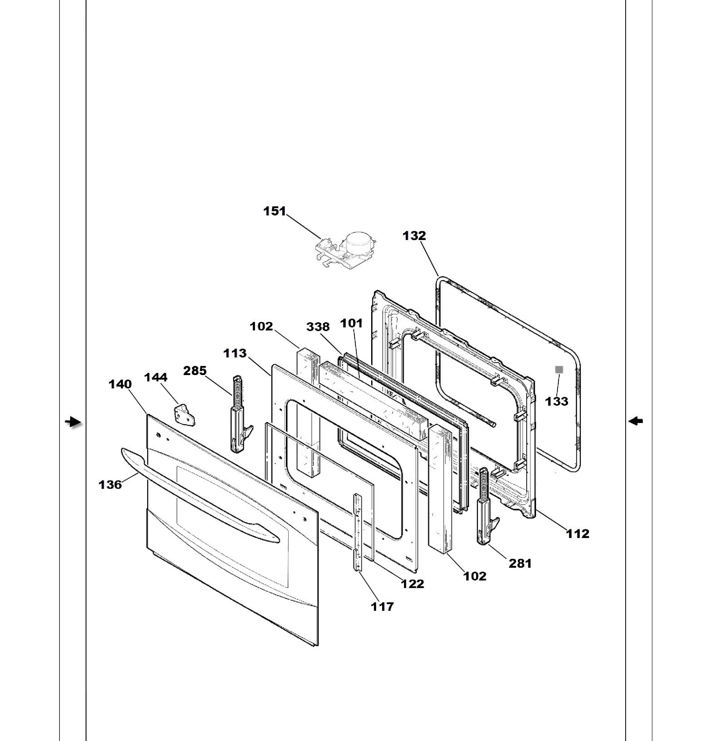 PT916SM1SS Exploded View 4 appliance exploded-view parts diagram