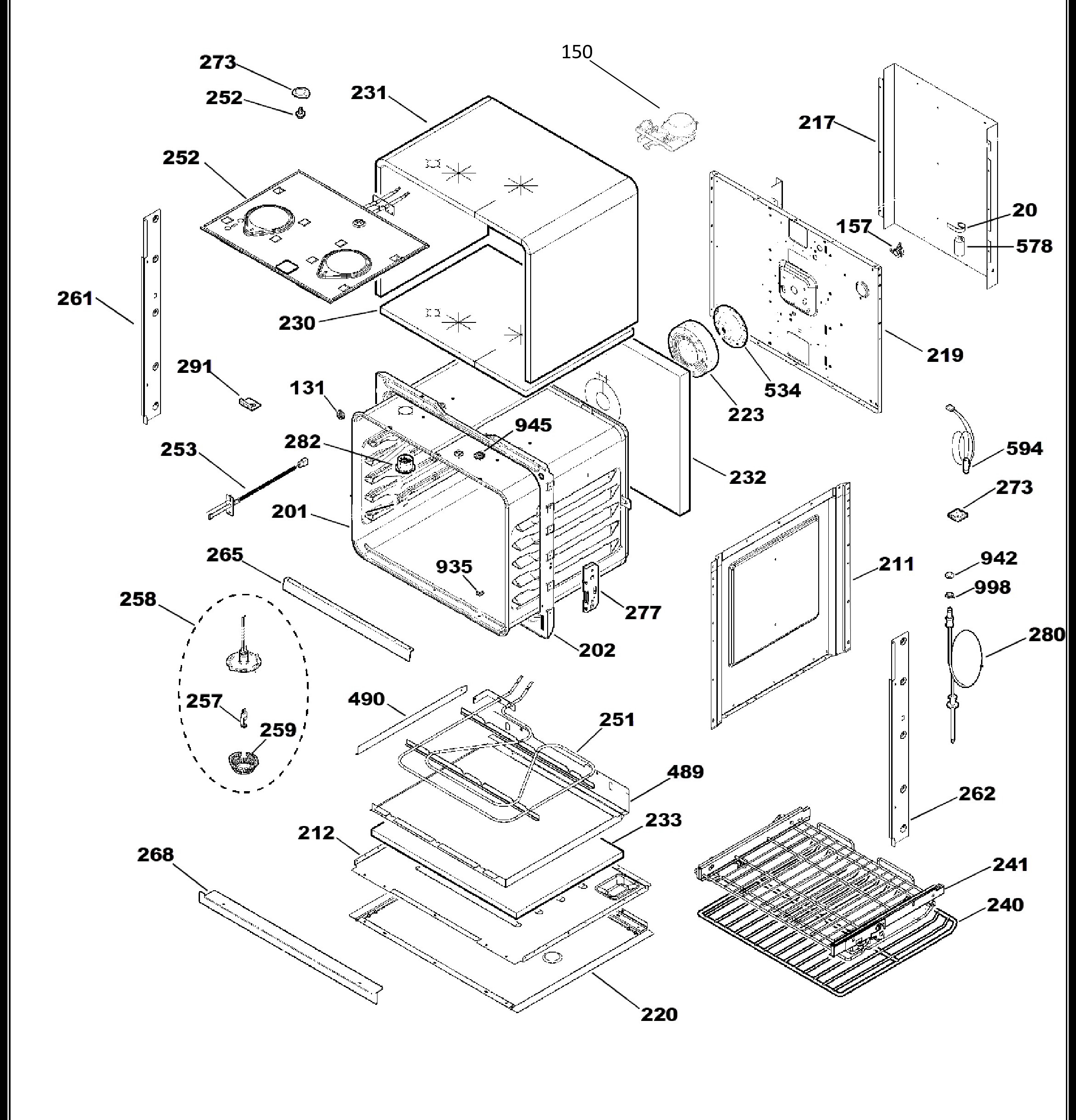 PT916SR2SS Exploded View 3 appliance exploded-view parts diagram