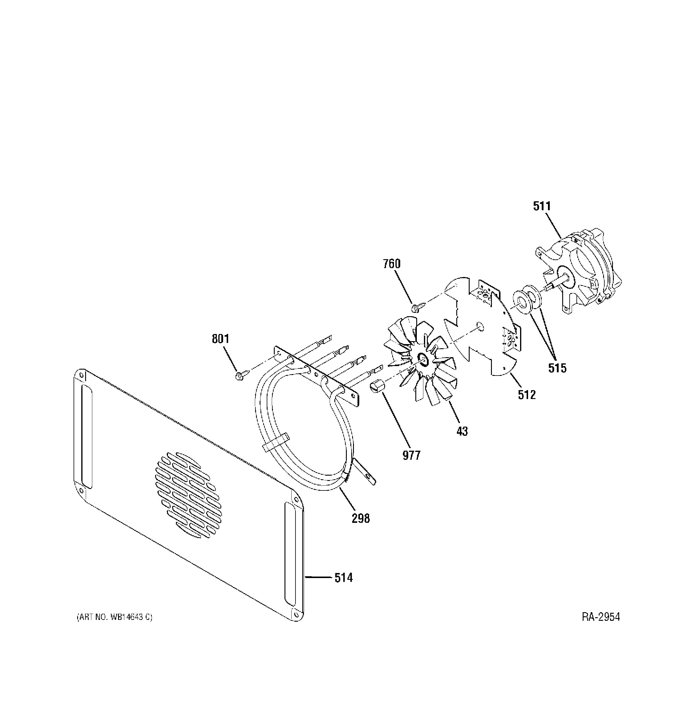 PT925SN2SS Exploded View 6 appliance exploded-view parts diagram
