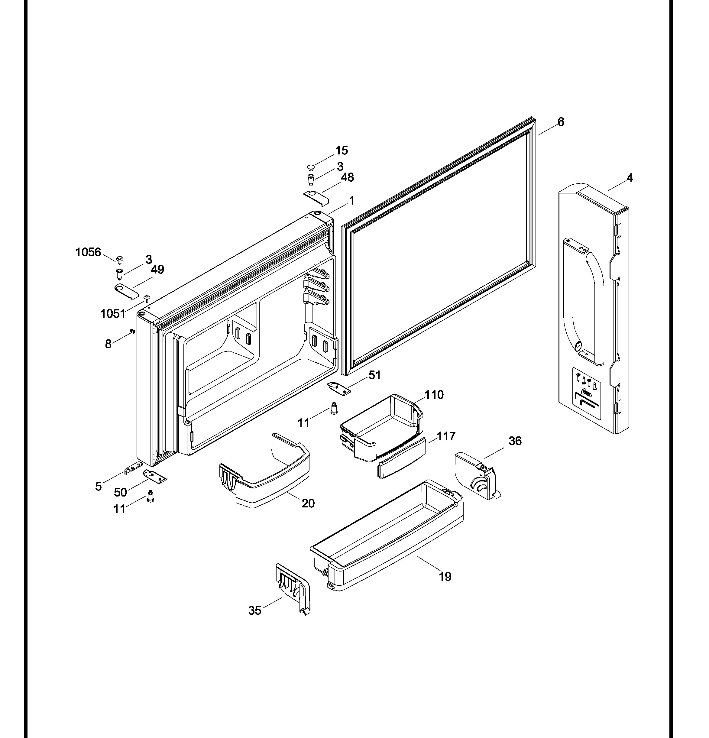 PTE22SBTJRSS Exploded View 1 appliance exploded-view parts diagram