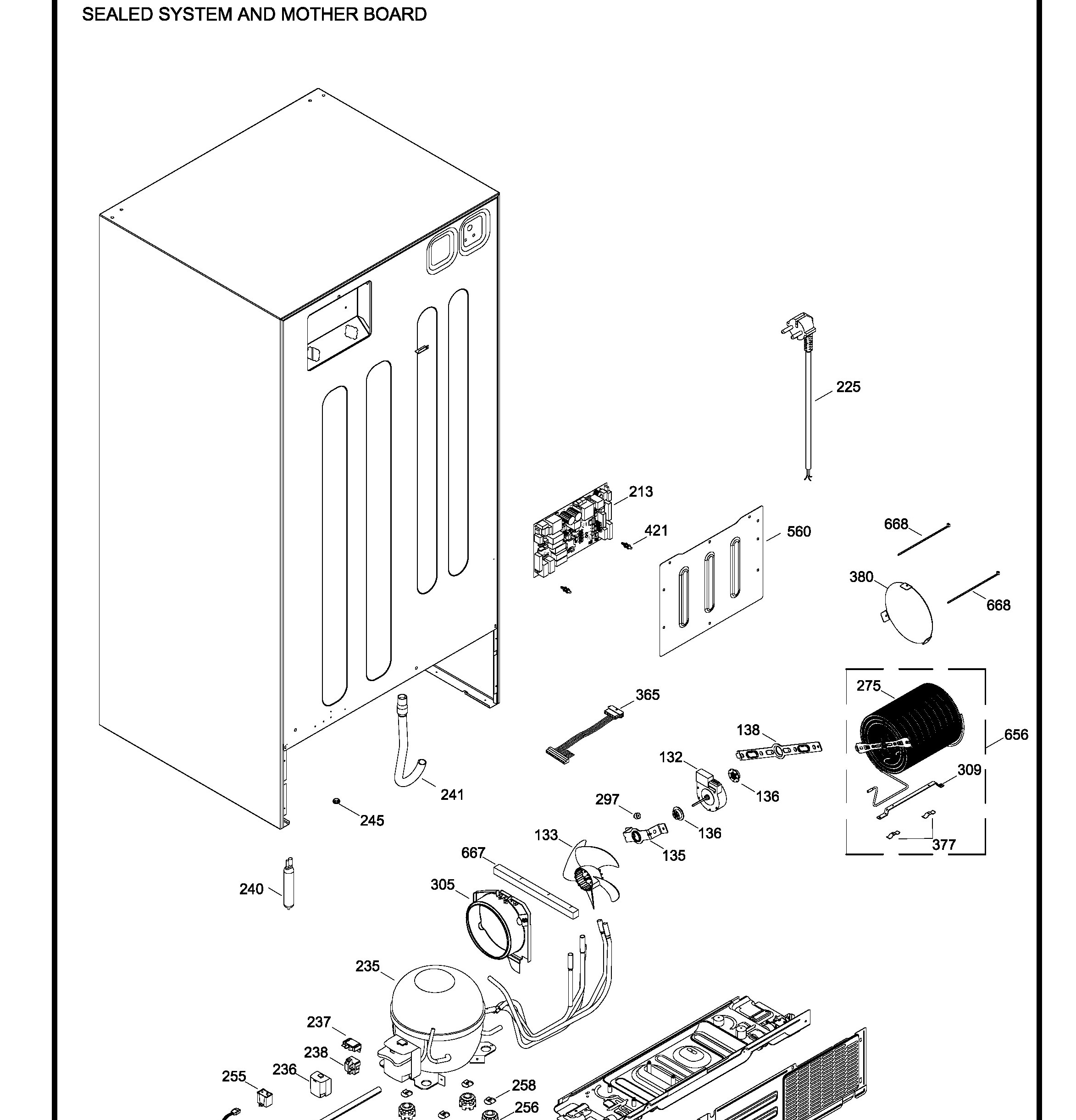 PTE25LBTJRWW Exploded View 7 appliance exploded-view parts diagram