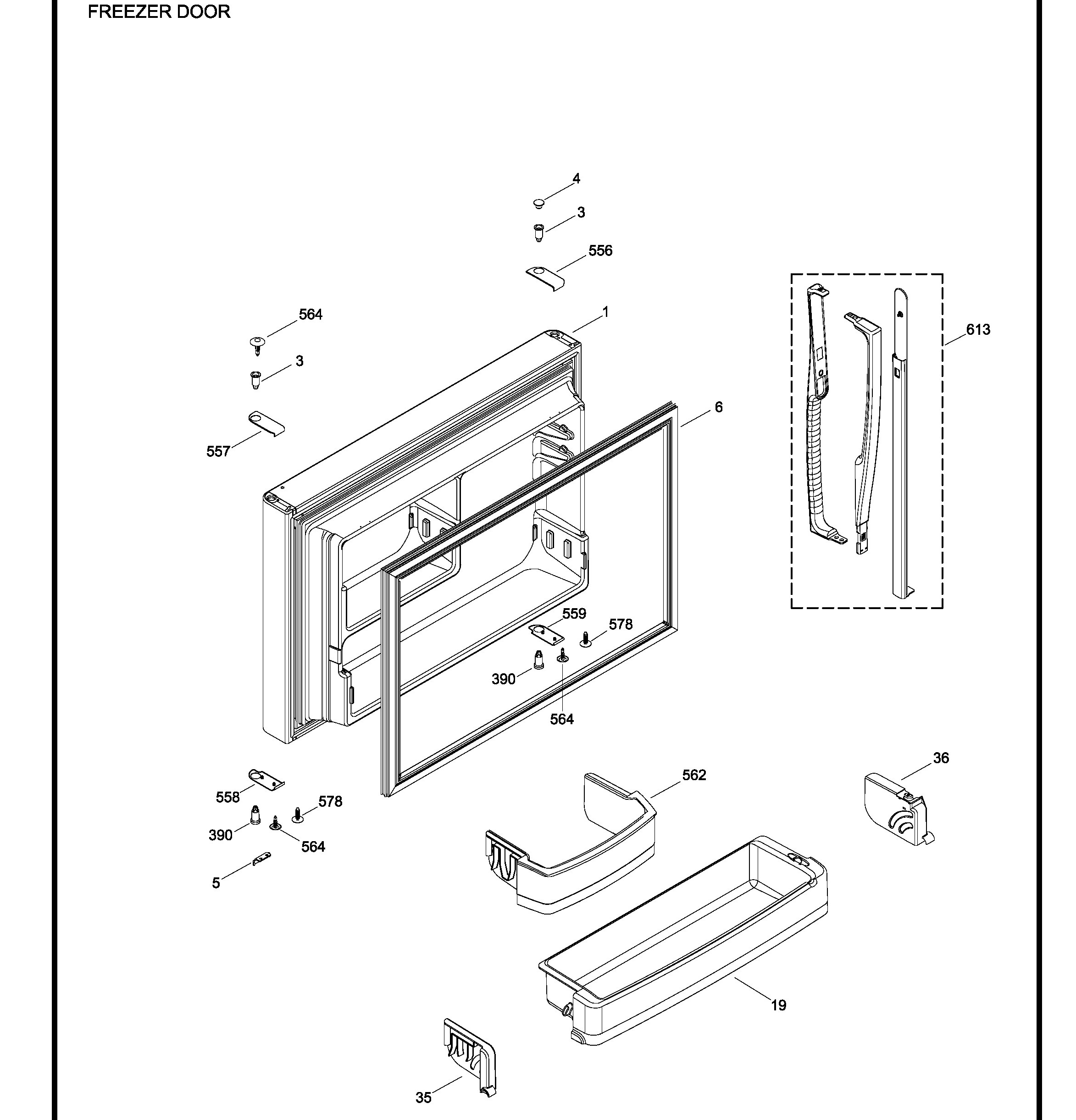 PTE25LBTJRWW Exploded View 1 appliance exploded-view parts diagram