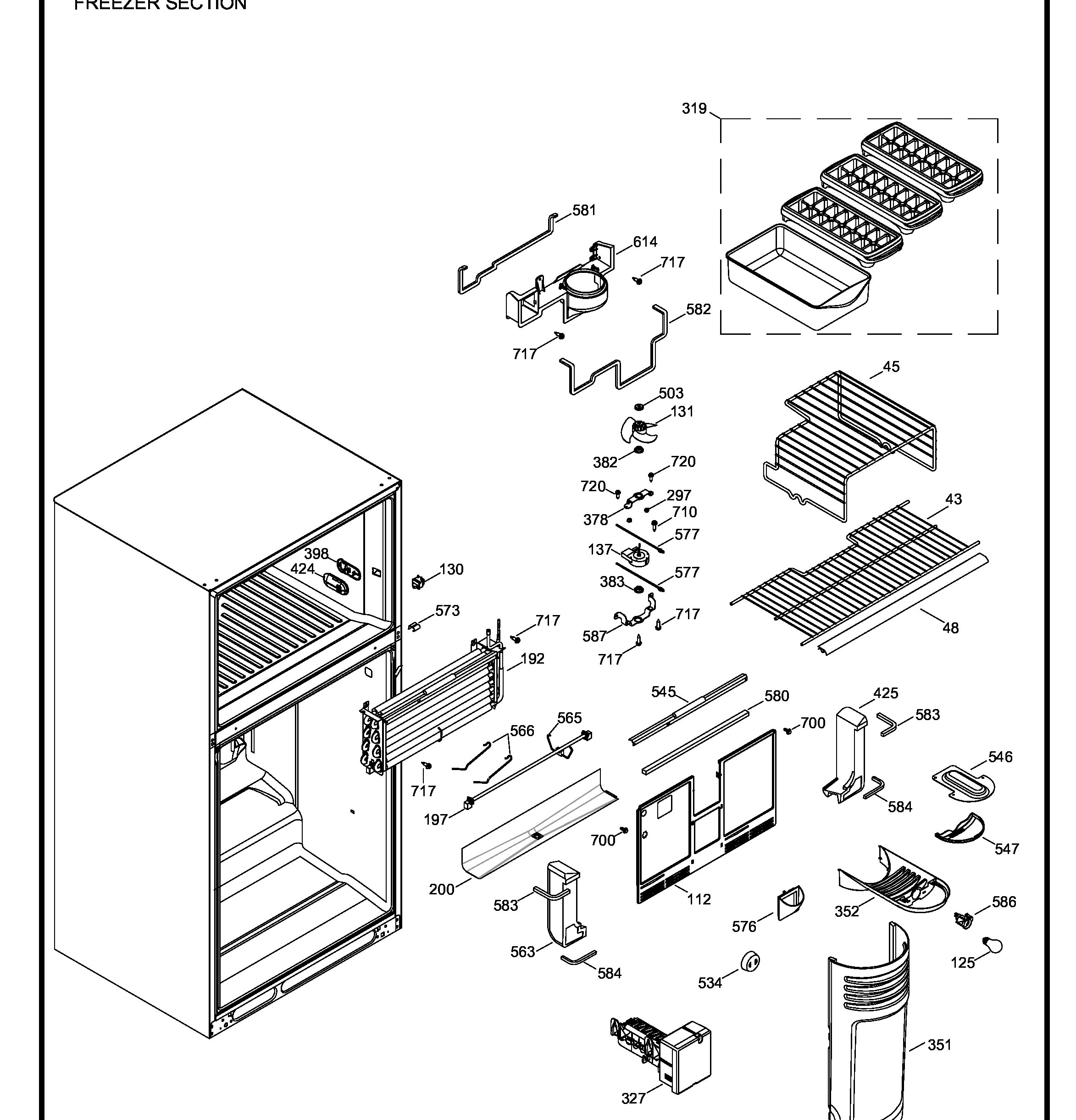 PTS22SCSARSS Exploded View 3 appliance exploded-view parts diagram