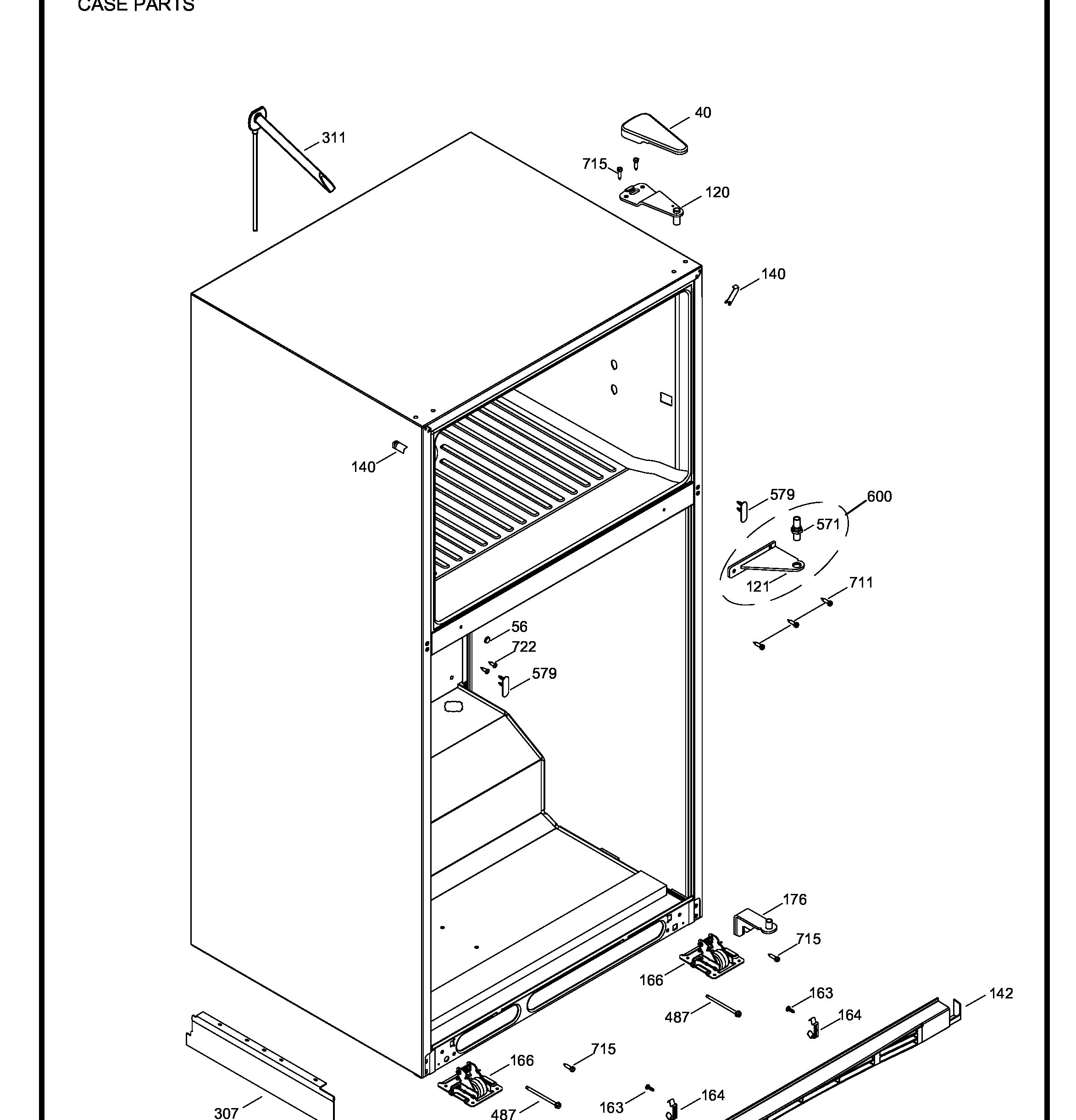 PTS22SCSARSS Exploded View 6 appliance exploded-view parts diagram