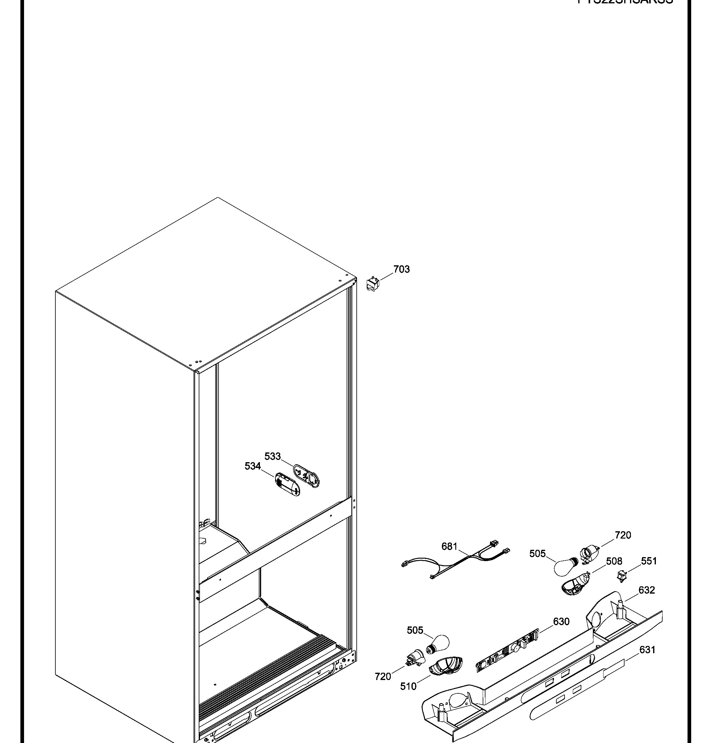 PTS22SHSARSS Exploded View 4 appliance exploded-view parts diagram