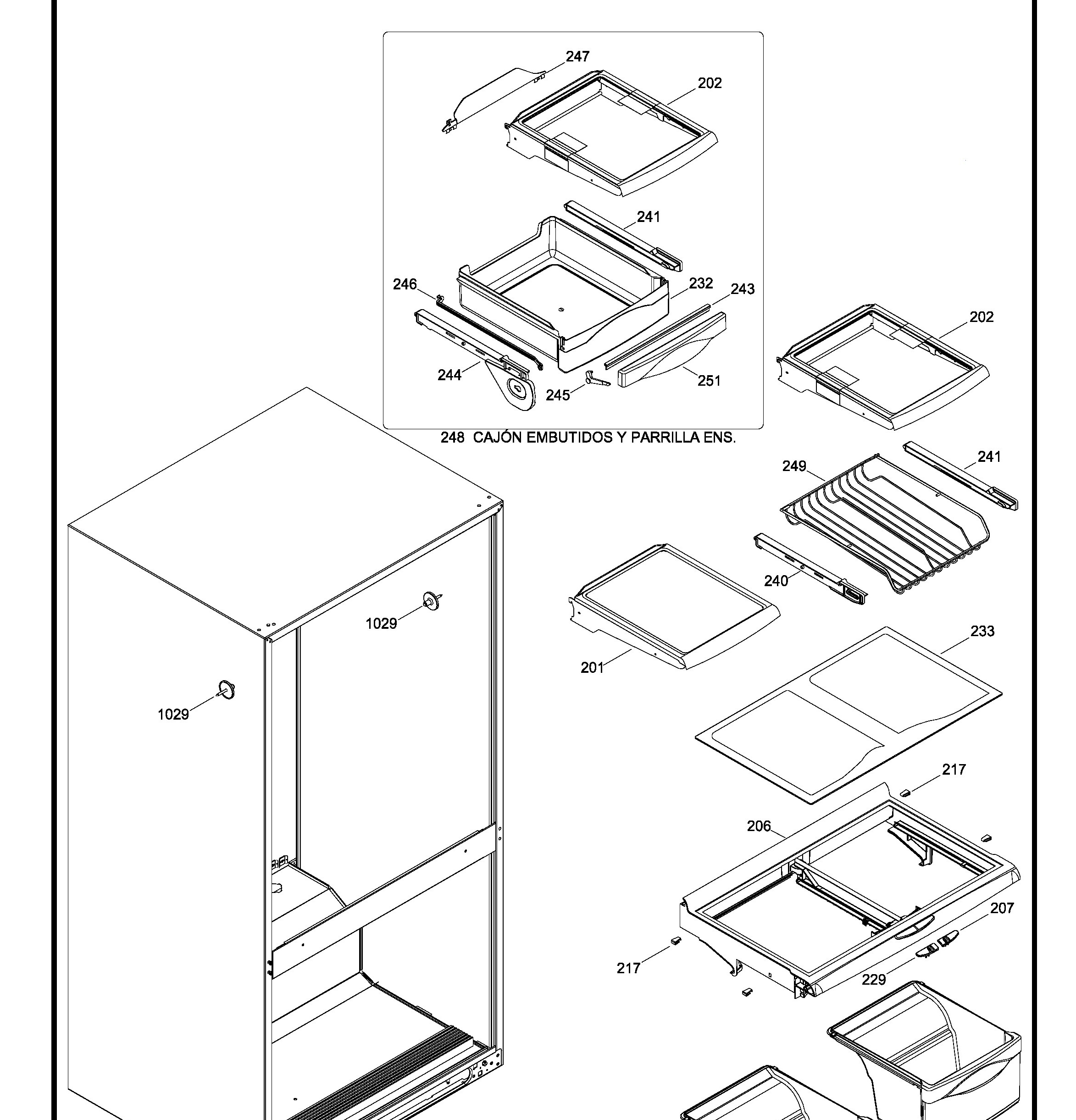 PTS22SHSARSS Exploded View 3 appliance exploded-view parts diagram