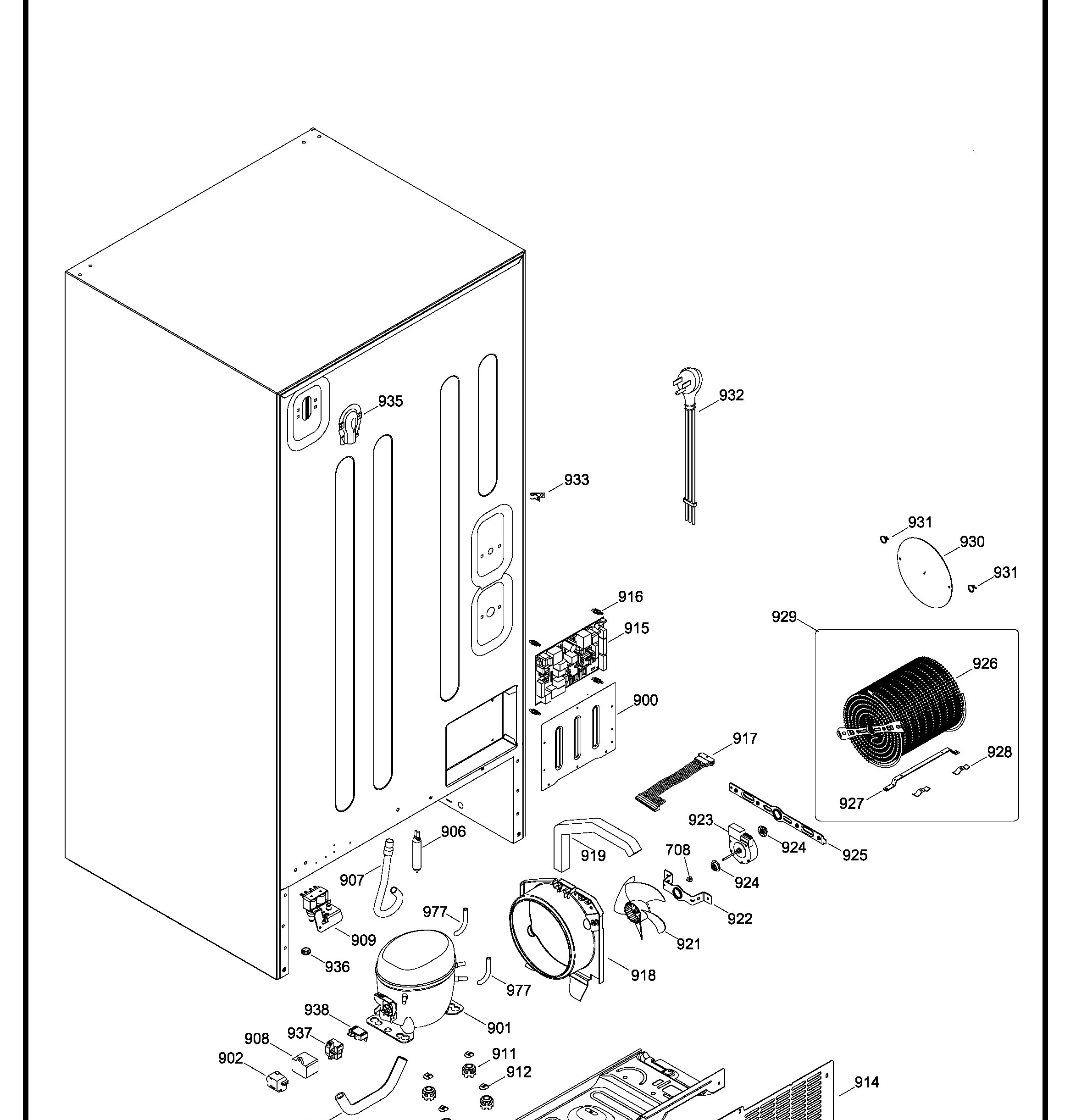 PTS22SHSARSS Exploded View 7 appliance exploded-view parts diagram