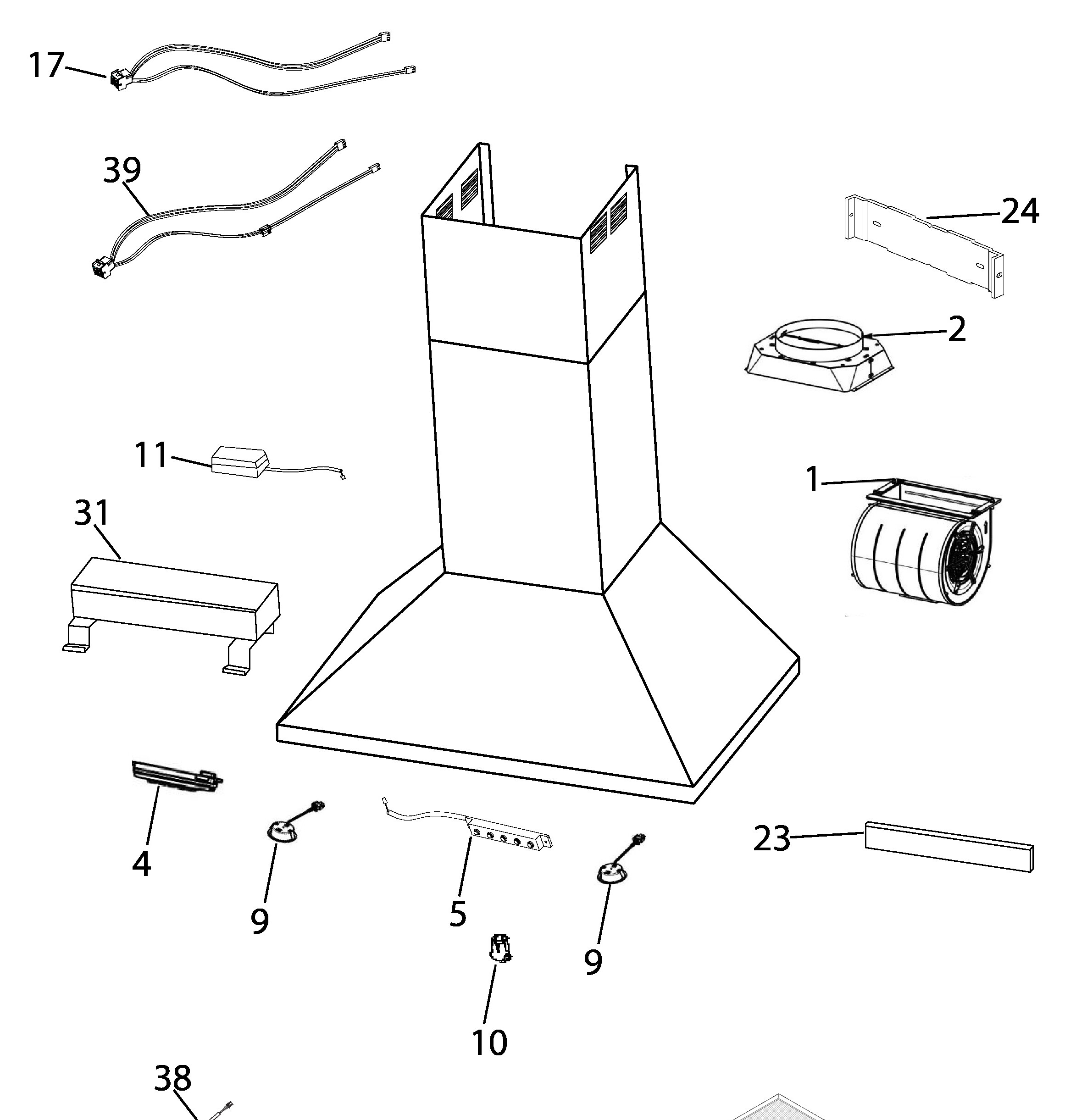 PVW1030SW1SS Exploded View 1 appliance exploded-view parts diagram