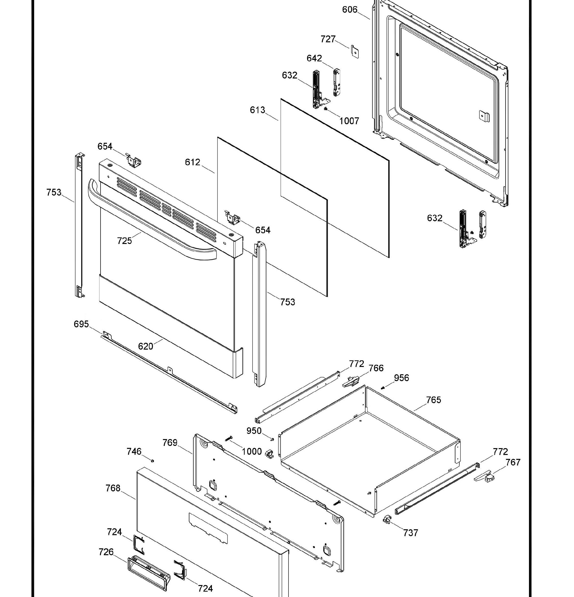 QCAS740RM1SS Exploded View 3 appliance exploded-view parts diagram