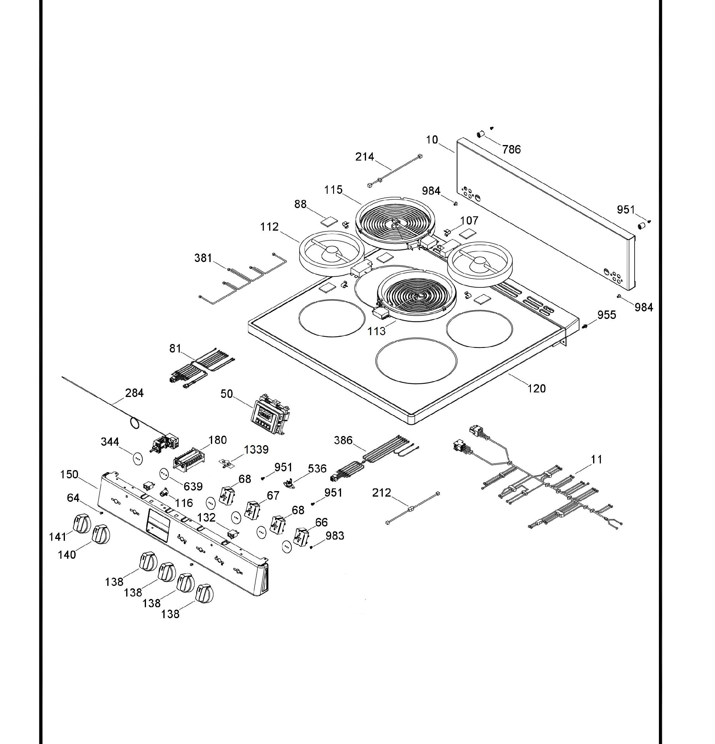 QCAS740RM1SS Exploded View 1 appliance exploded-view parts diagram