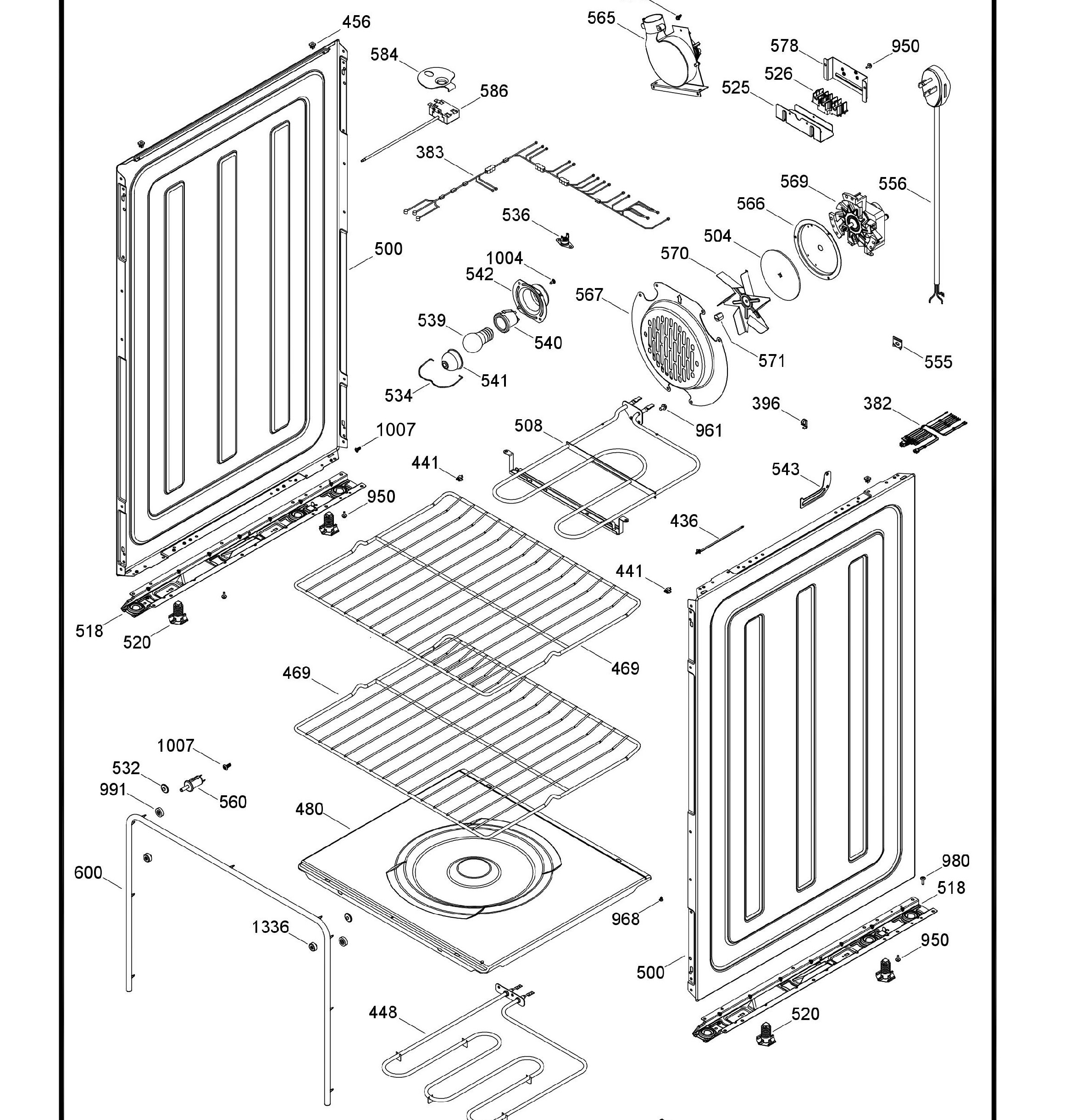 QCAS740RM1SS Exploded View 2 appliance exploded-view parts diagram