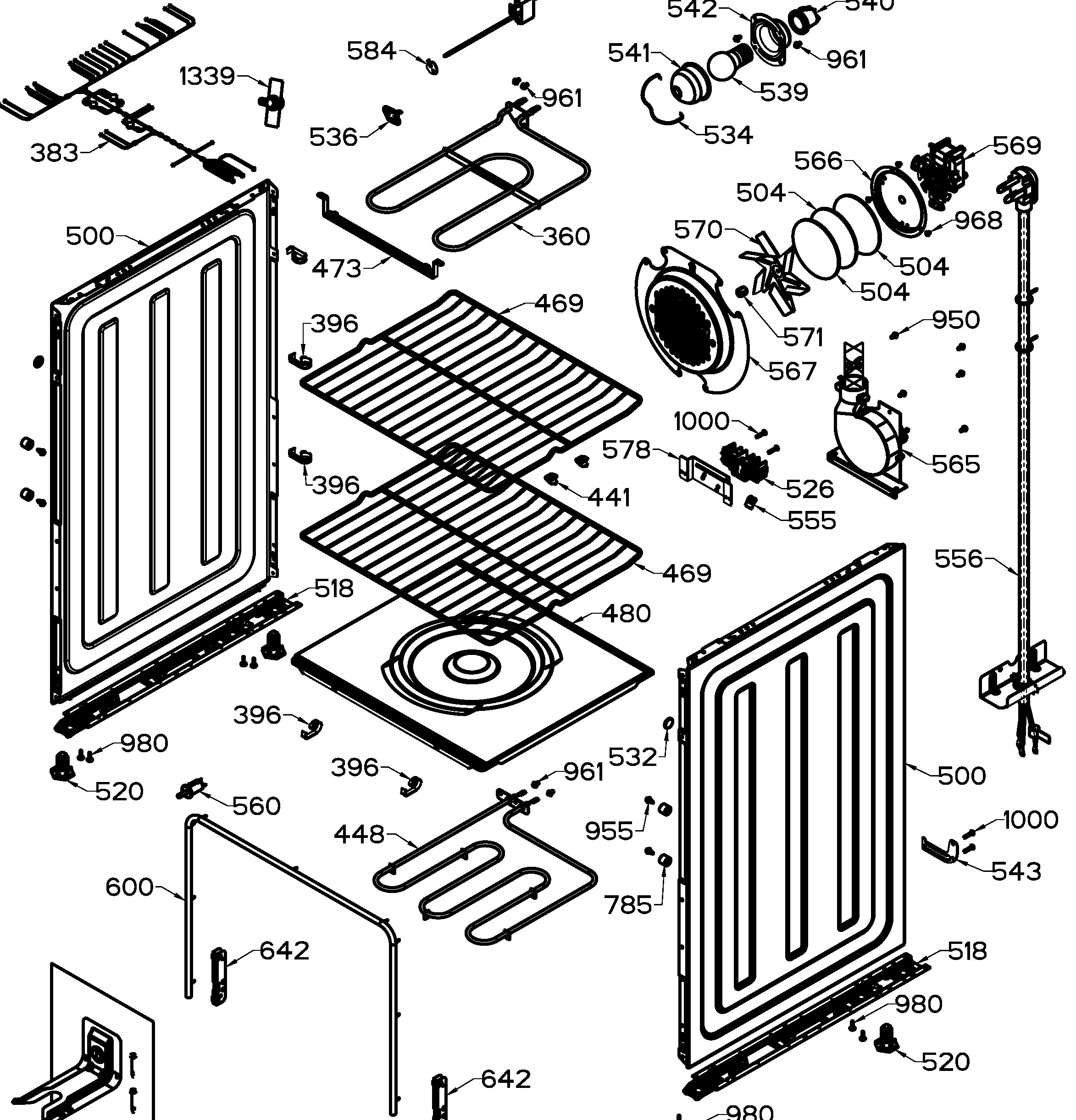 QCAS740RM2SS Exploded View 2 appliance exploded-view parts diagram