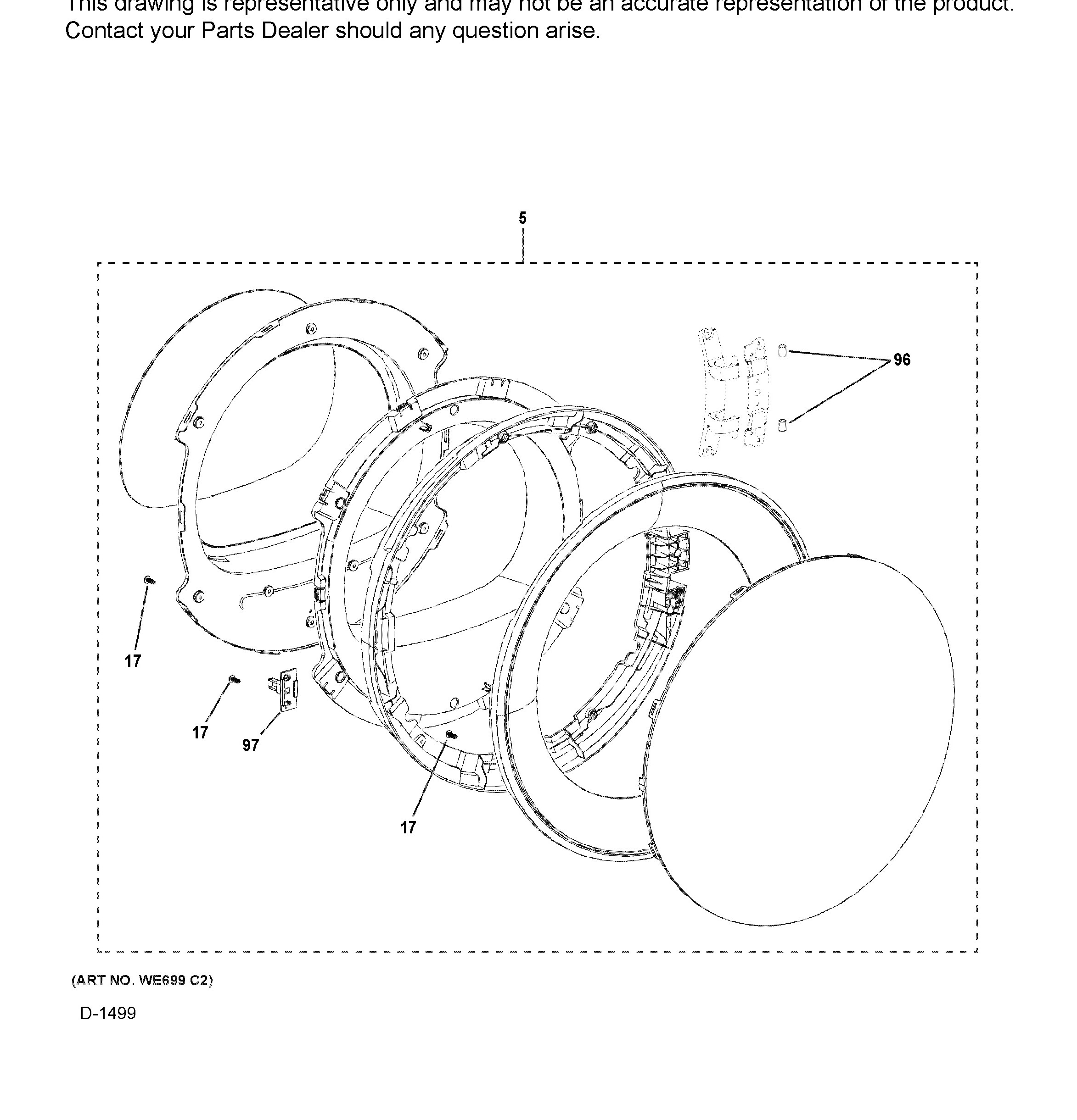 QFT15ESMN0WW Exploded View 3 appliance exploded-view parts diagram