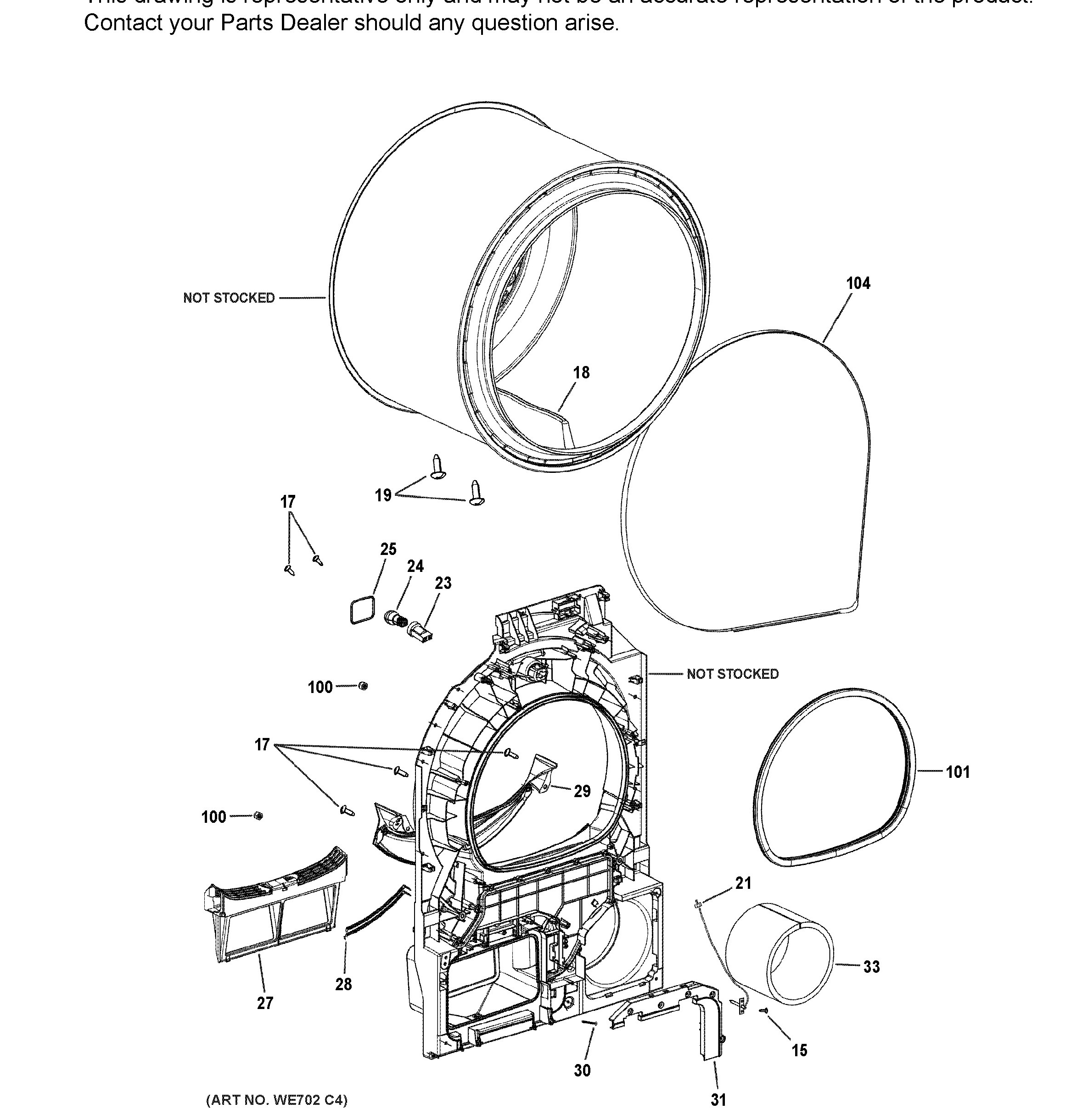 QFT15ESMN0WW Exploded View 6 appliance exploded-view parts diagram