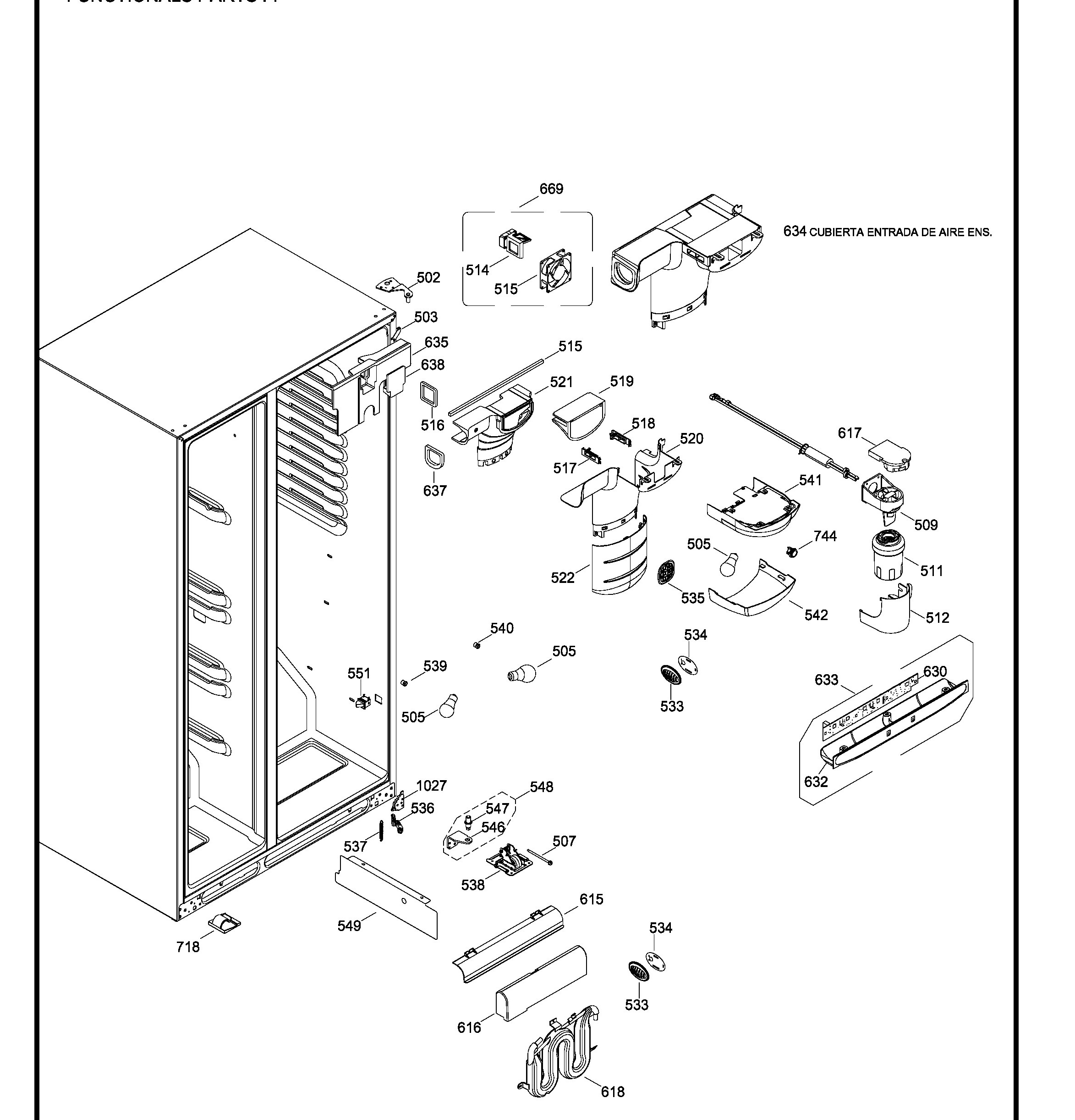 RZ2300YGTIBB Exploded View 6 appliance exploded-view parts diagram