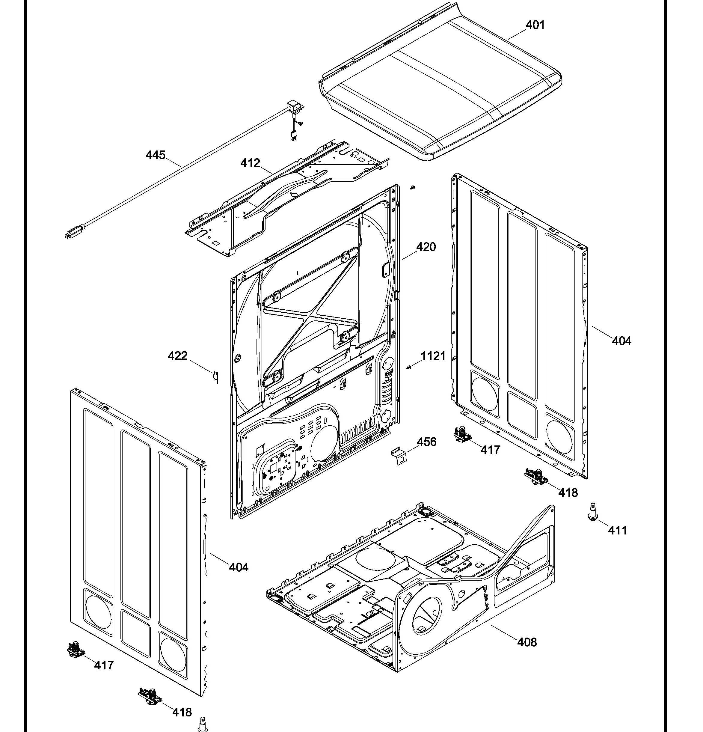SEC620DPBB00 Exploded View 3 appliance exploded-view parts diagram