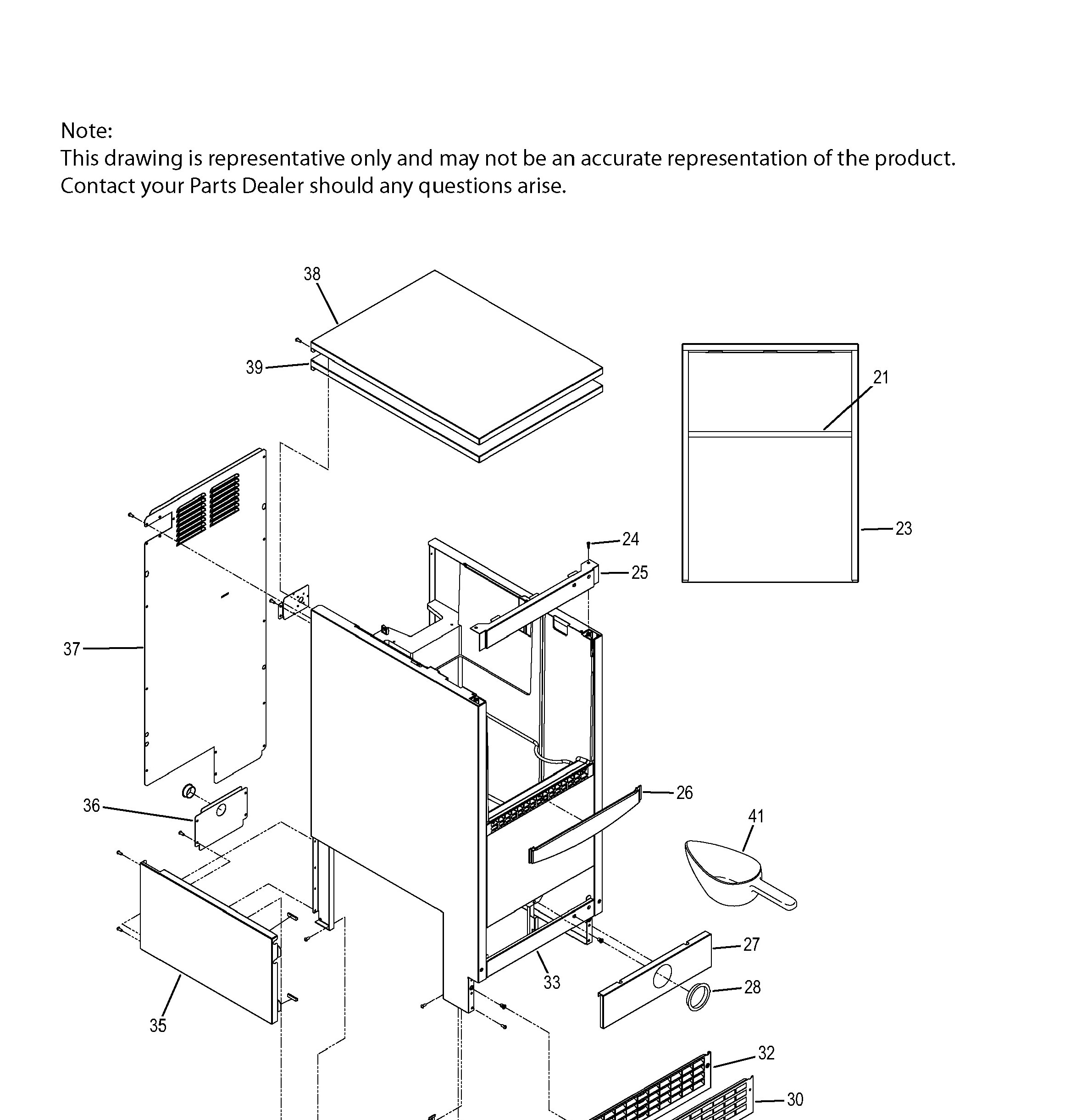 UCC15NJBII Exploded View 3 appliance exploded-view parts diagram