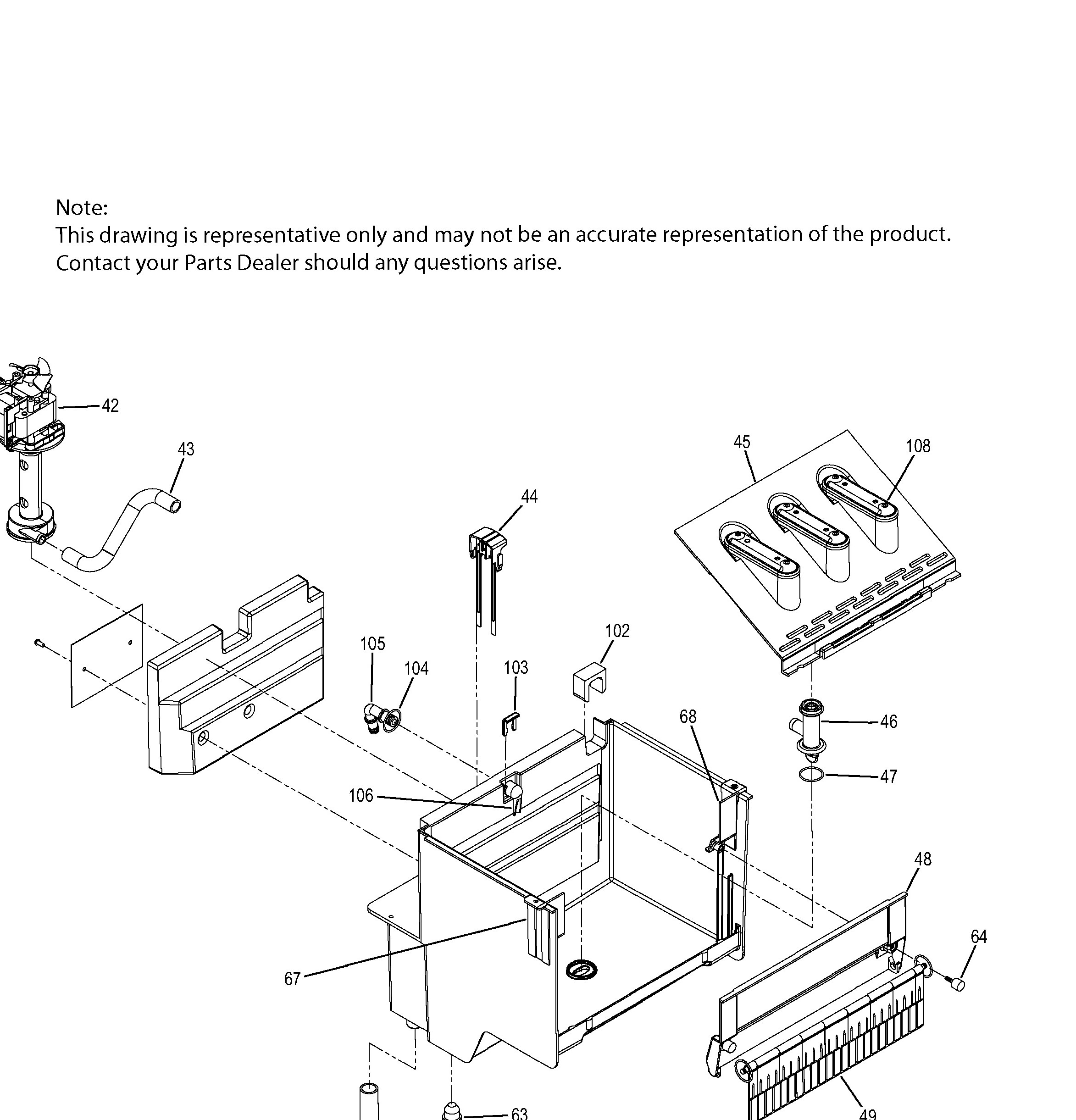 UCC15NJBII Exploded View 5 appliance exploded-view parts diagram