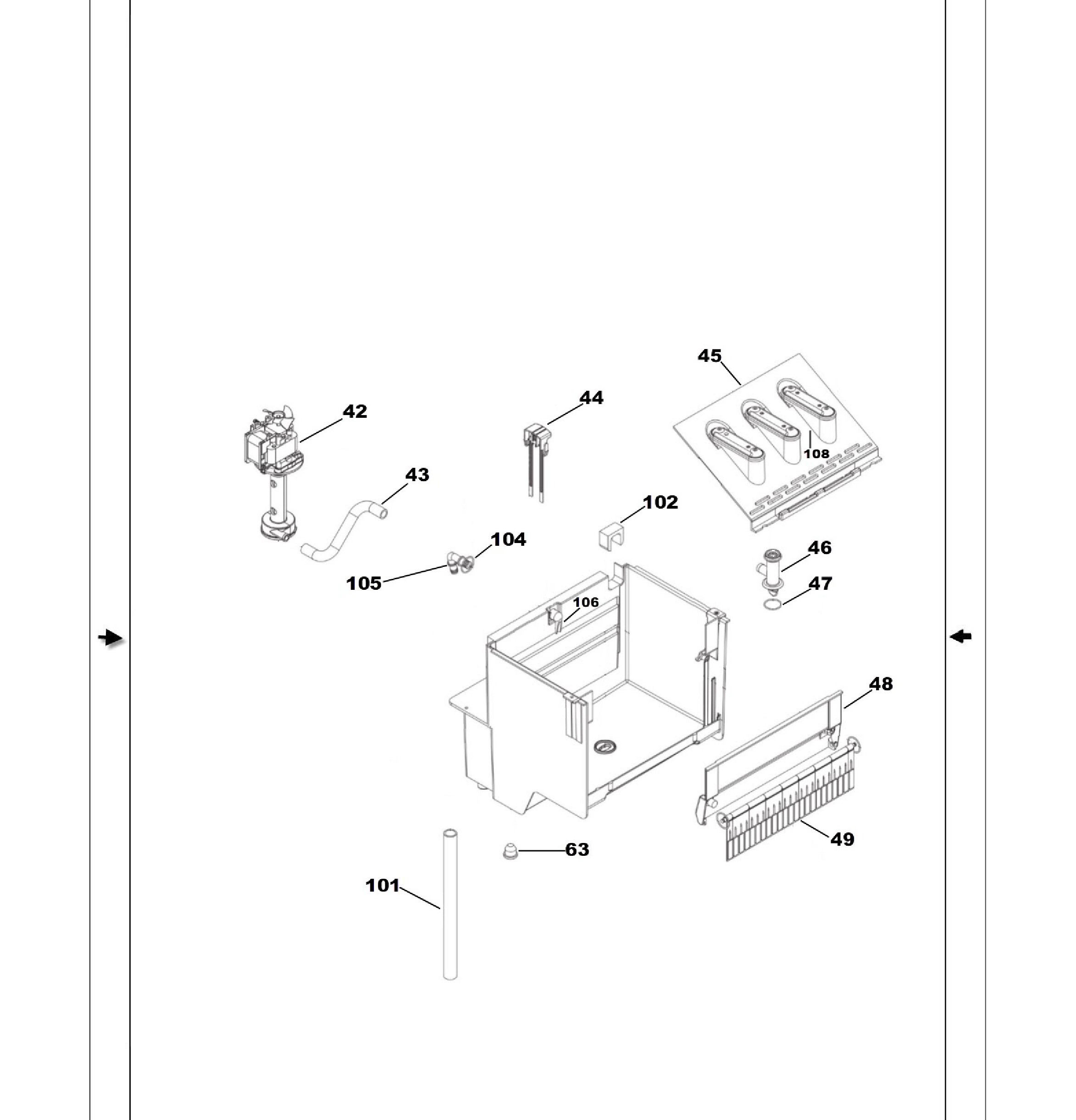 UCC15NJCII Exploded View 5 appliance exploded-view parts diagram