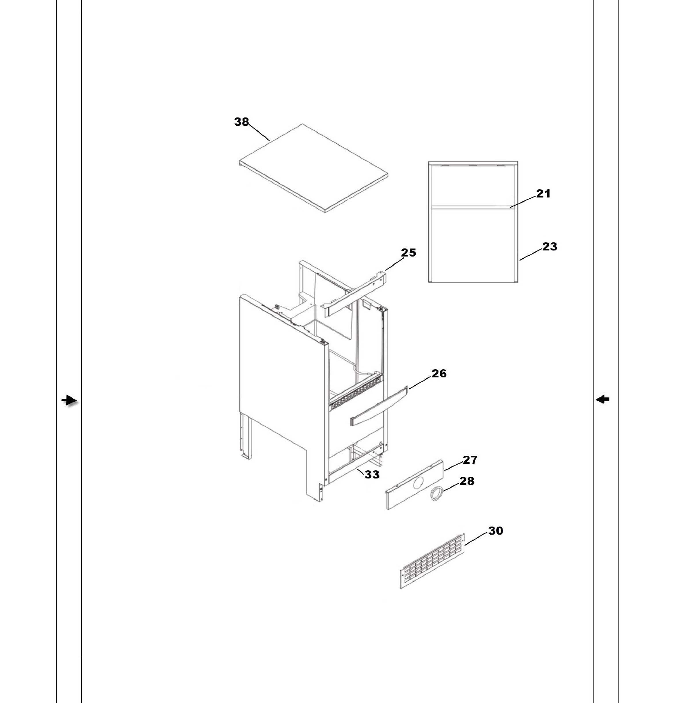 UCC15NJCII Exploded View 4 appliance exploded-view parts diagram