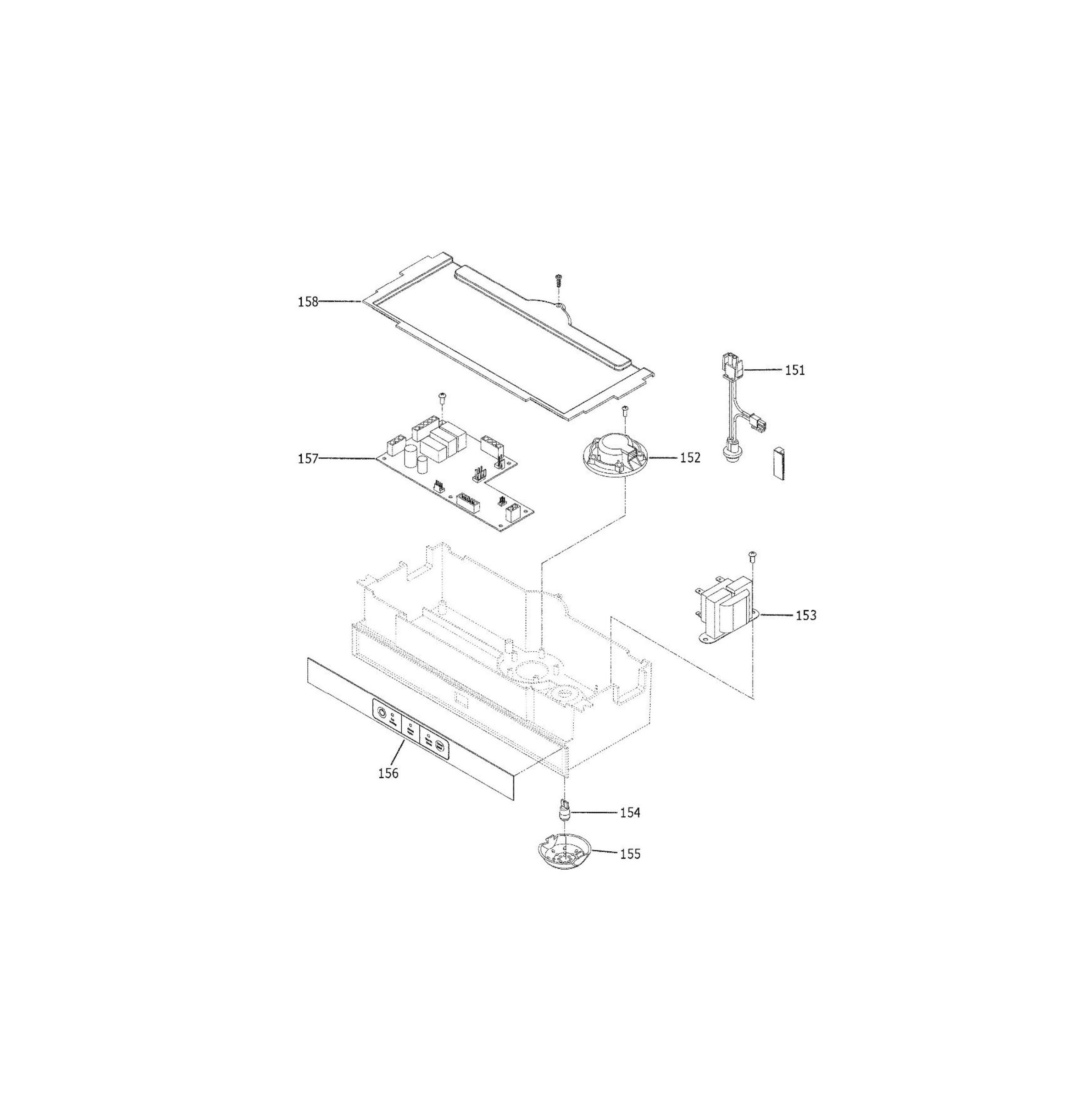 UNC15NJBII Exploded View 8 appliance exploded-view parts diagram