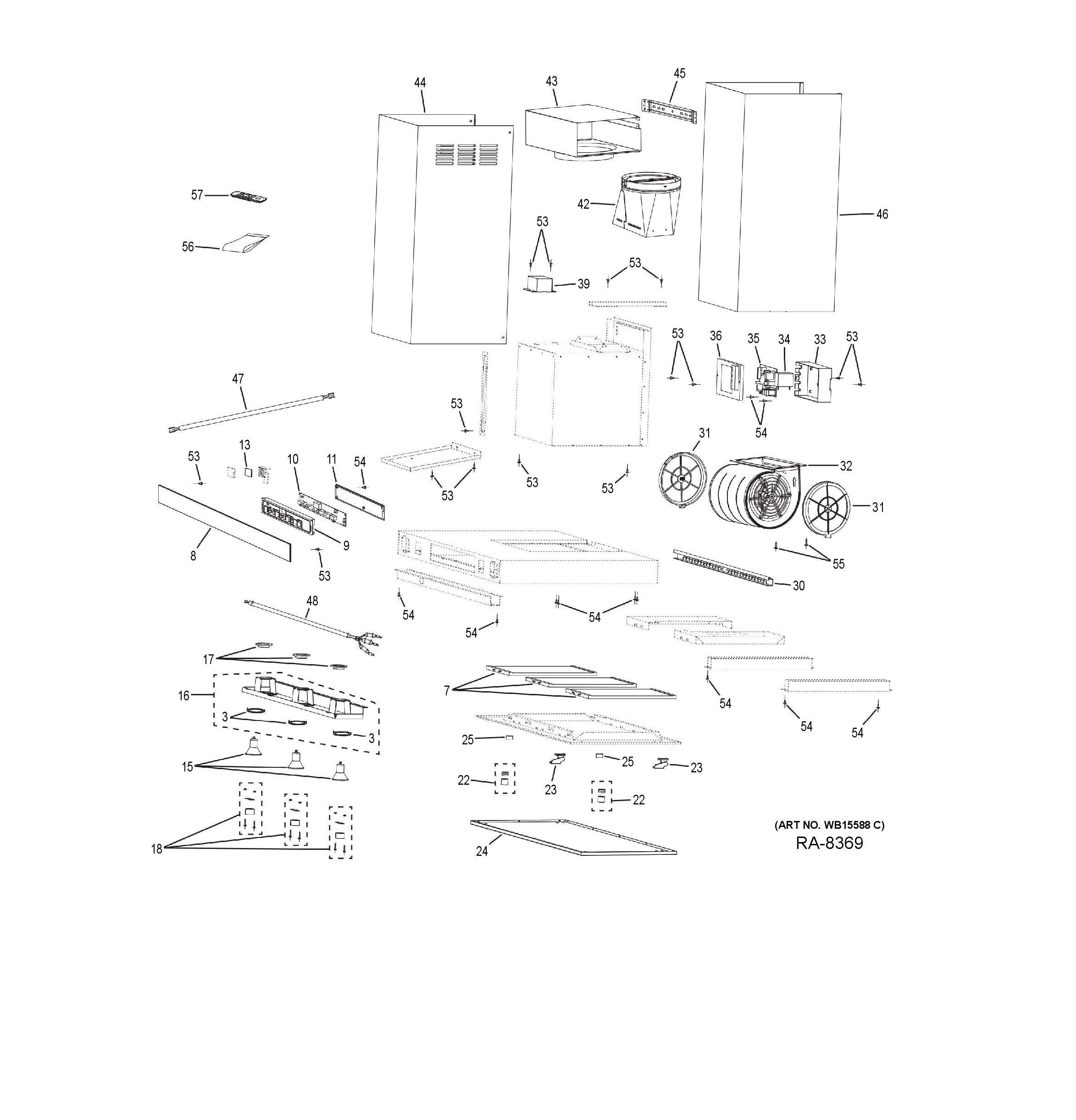 UVW9361SL2SS Exploded View 2 appliance exploded-view parts diagram