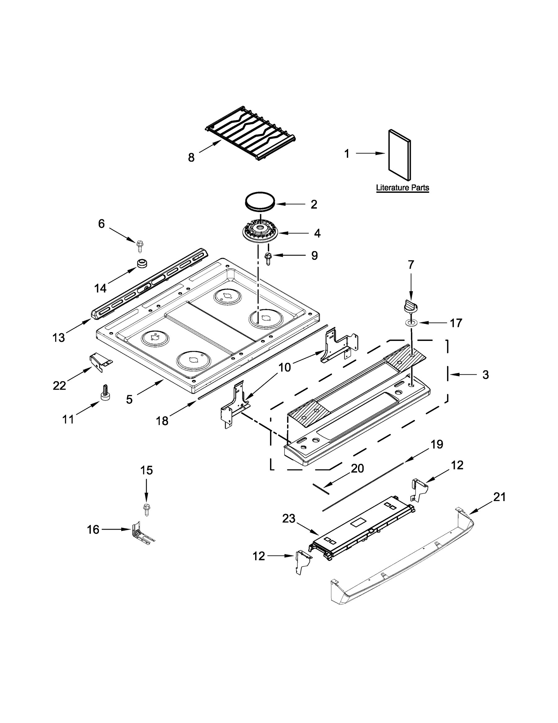 Cooktop parts
