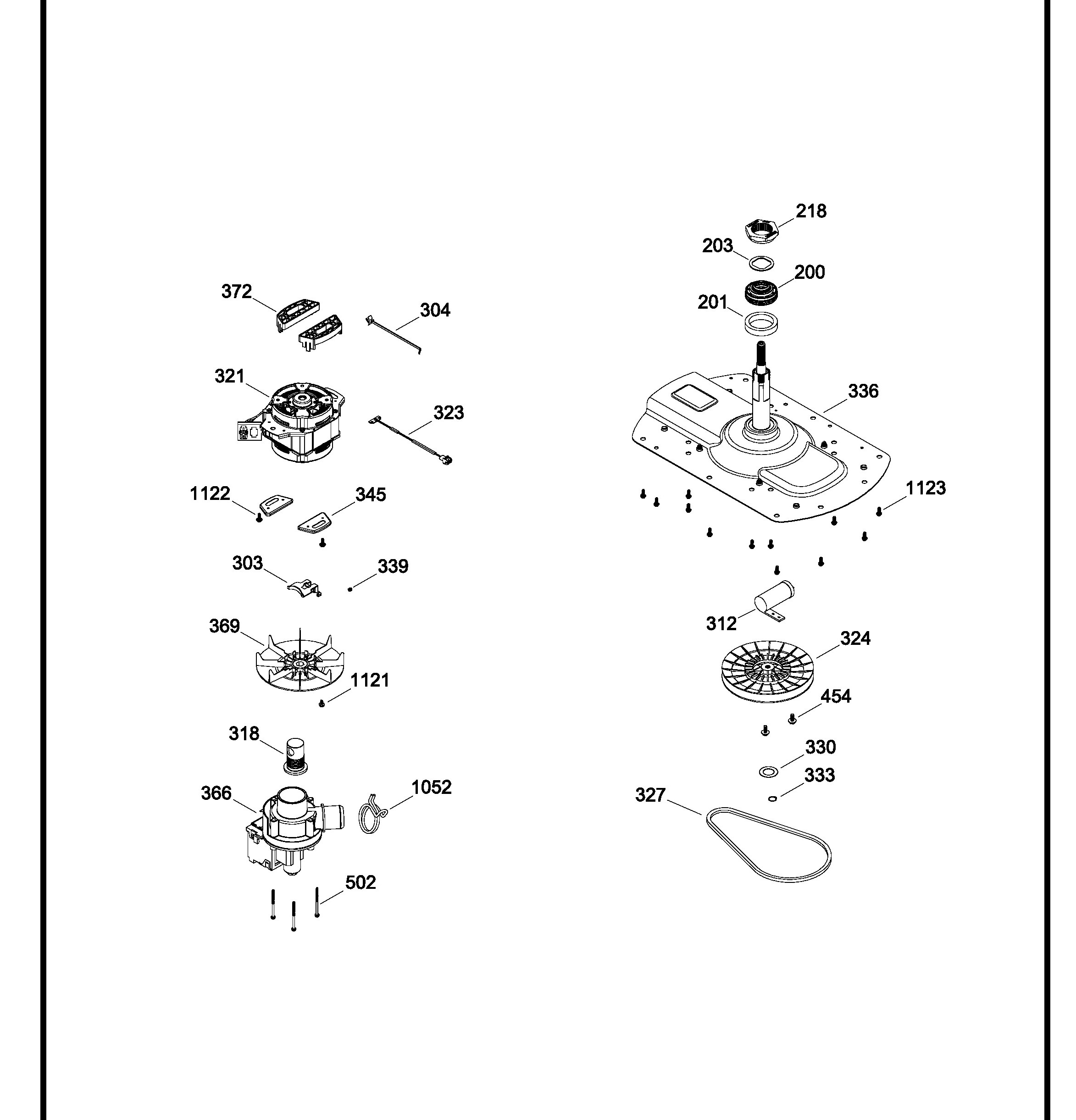 WGA17502XPB10 Exploded View 3 appliance exploded-view parts diagram