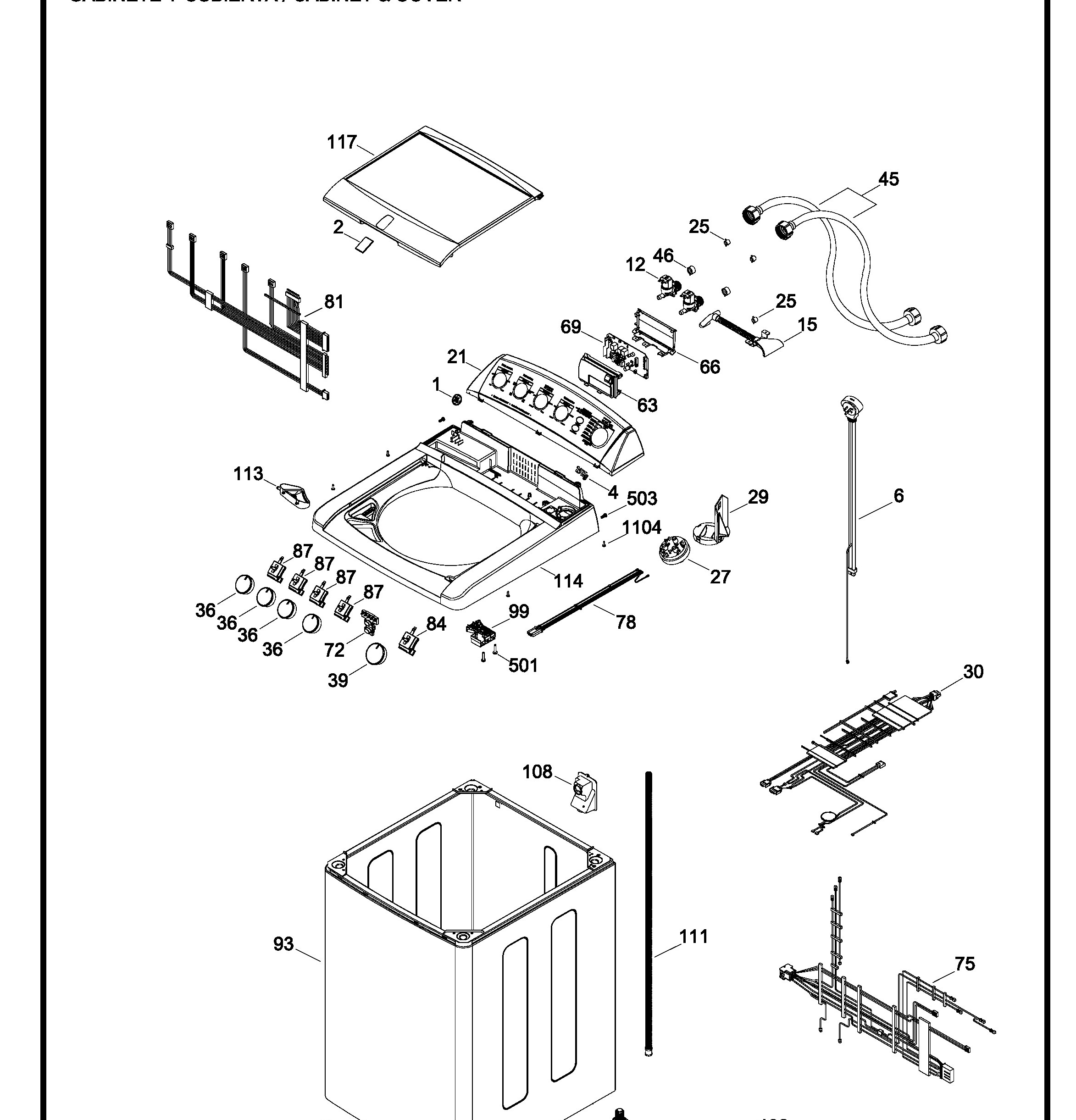 WGI15502XSBB10 Exploded View 1 appliance exploded-view parts diagram