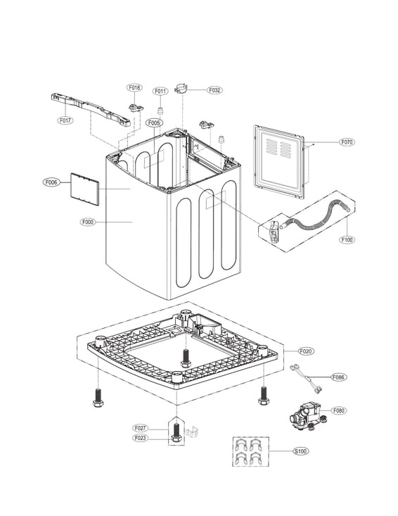 Outer case assembly