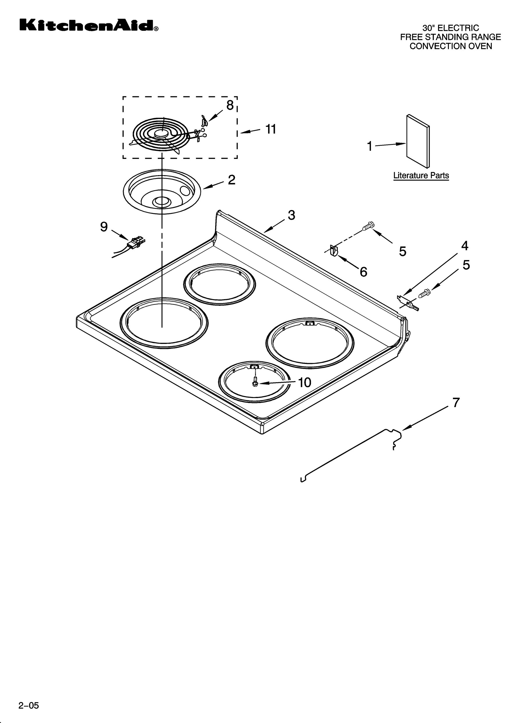 Cooktop parts
