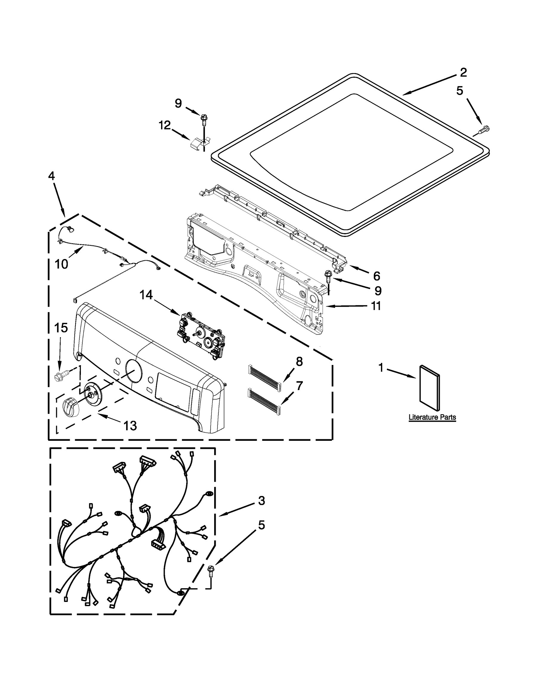 Top and console parts