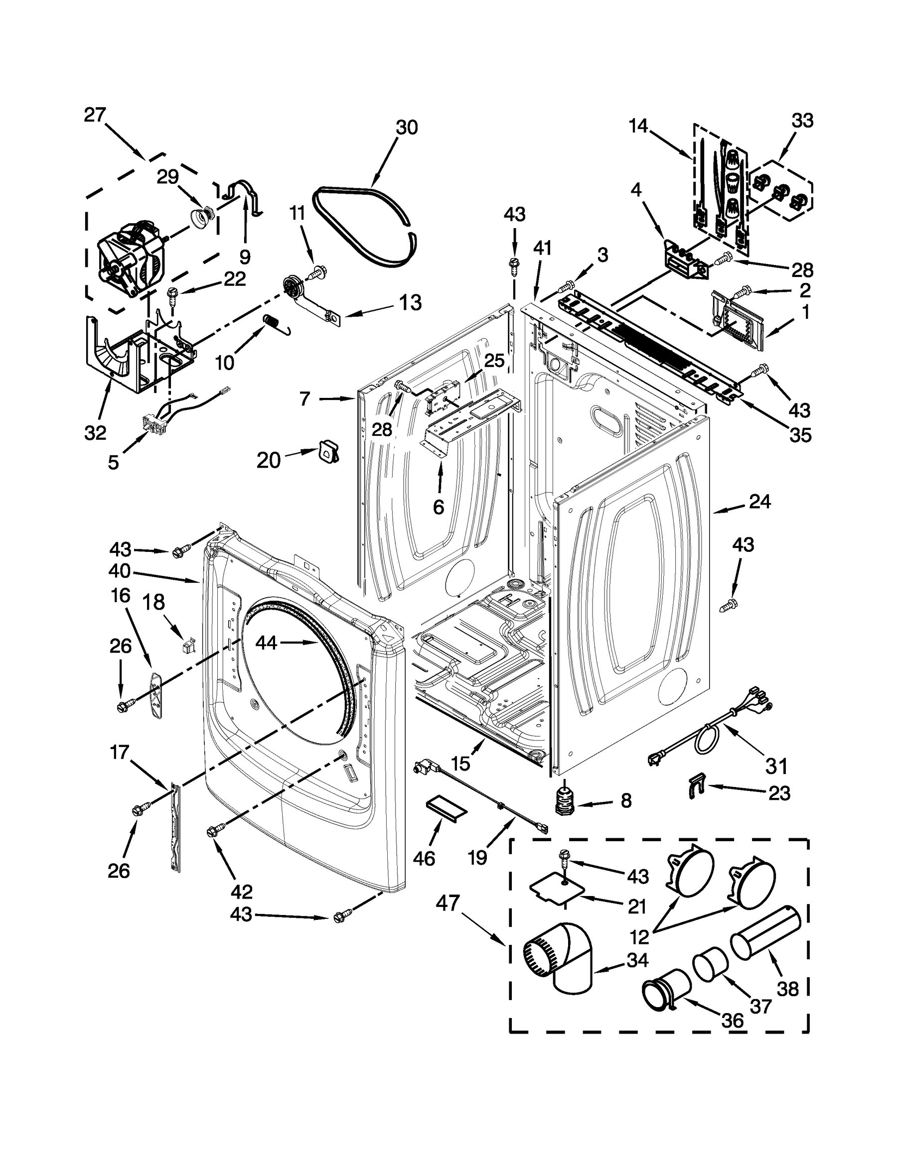 Cabinet parts