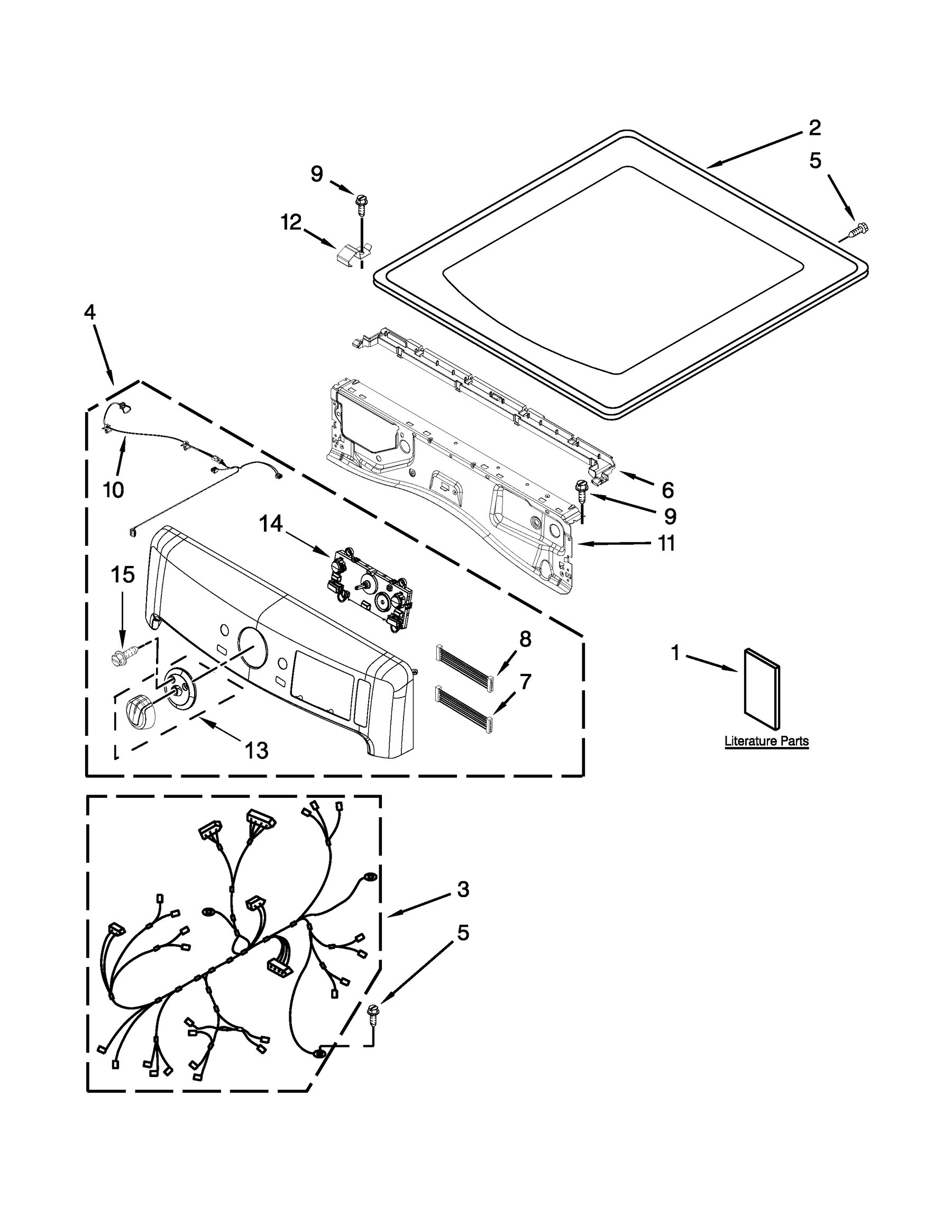 Top and console parts