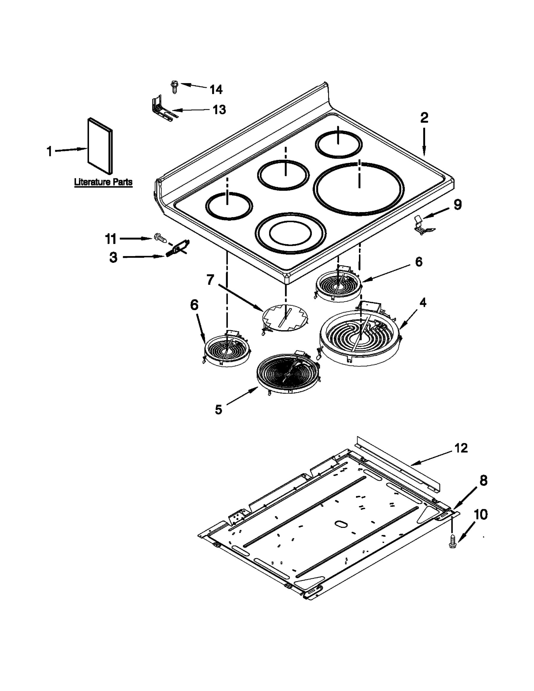 Cooktop parts