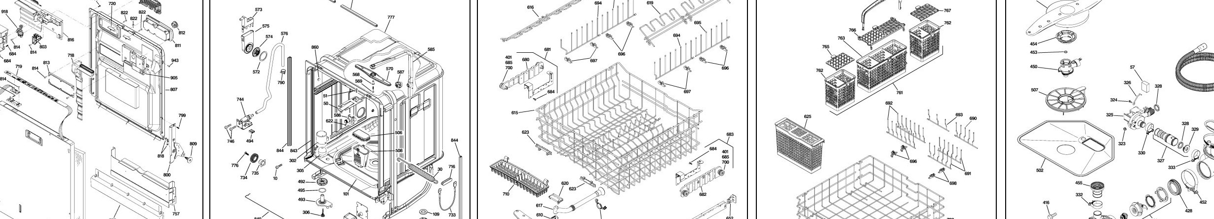 ZBD6890N20II Exploded View 1 appliance exploded-view parts diagram