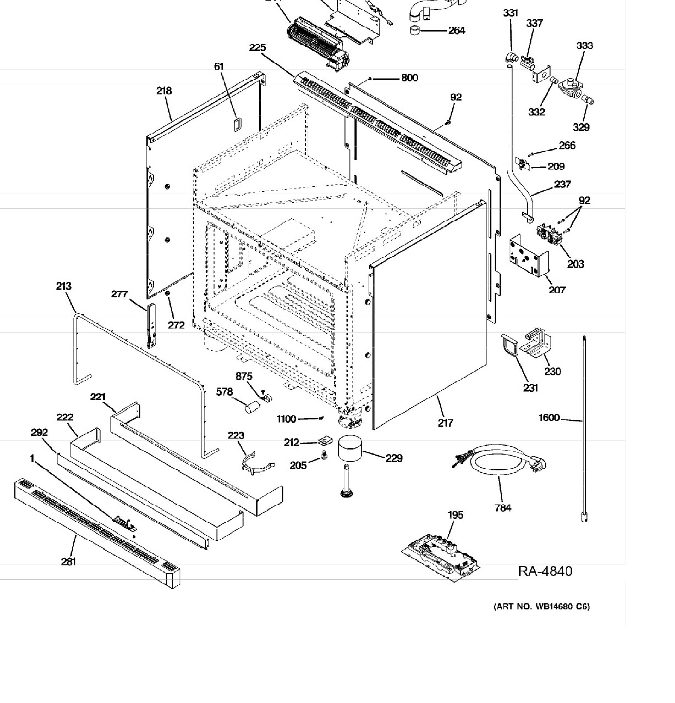 ZDP364NDP3SS Exploded View 4 appliance exploded-view parts diagram