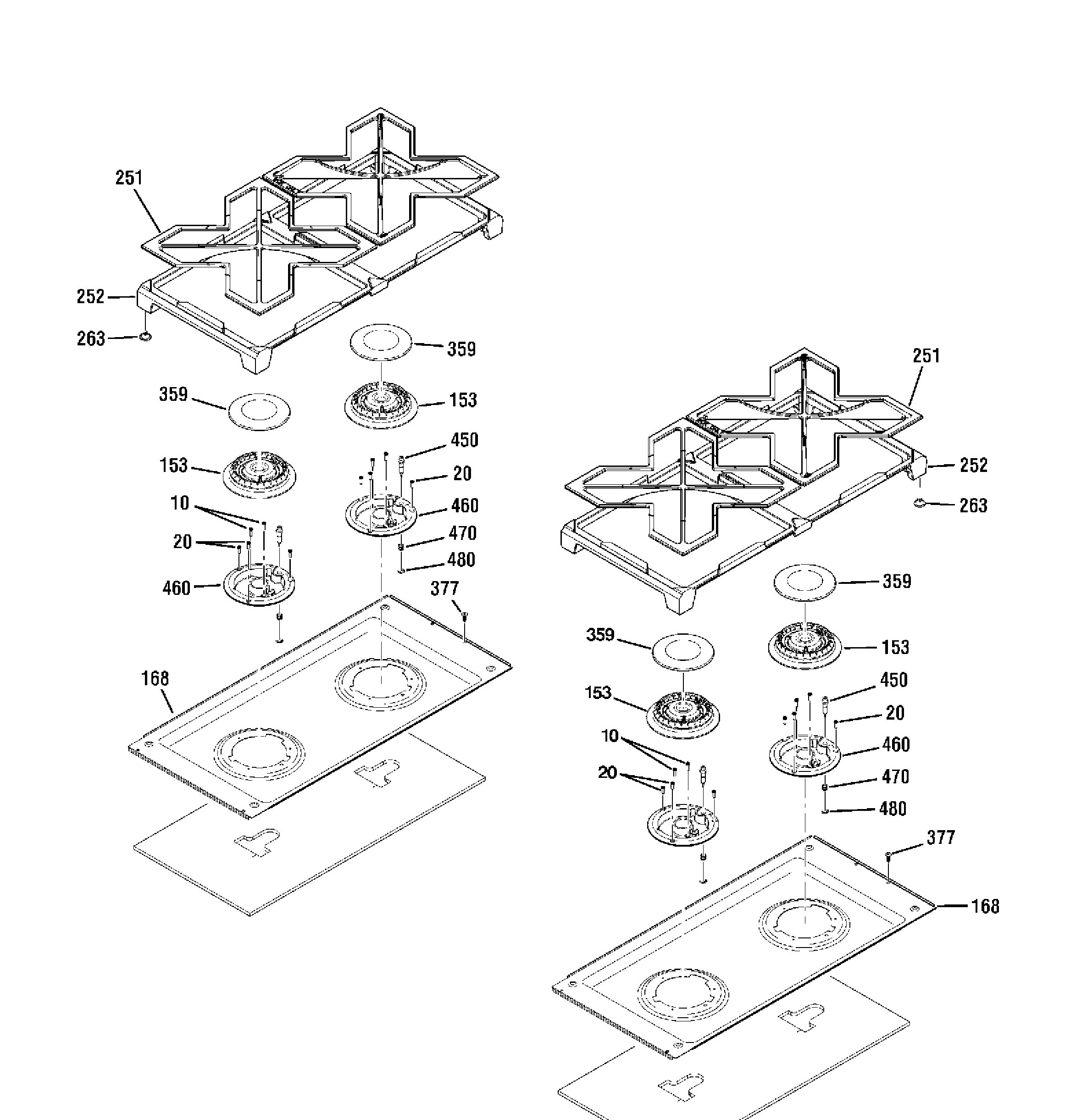 ZDP364NRP1SS Exploded View 3 appliance exploded-view parts diagram
