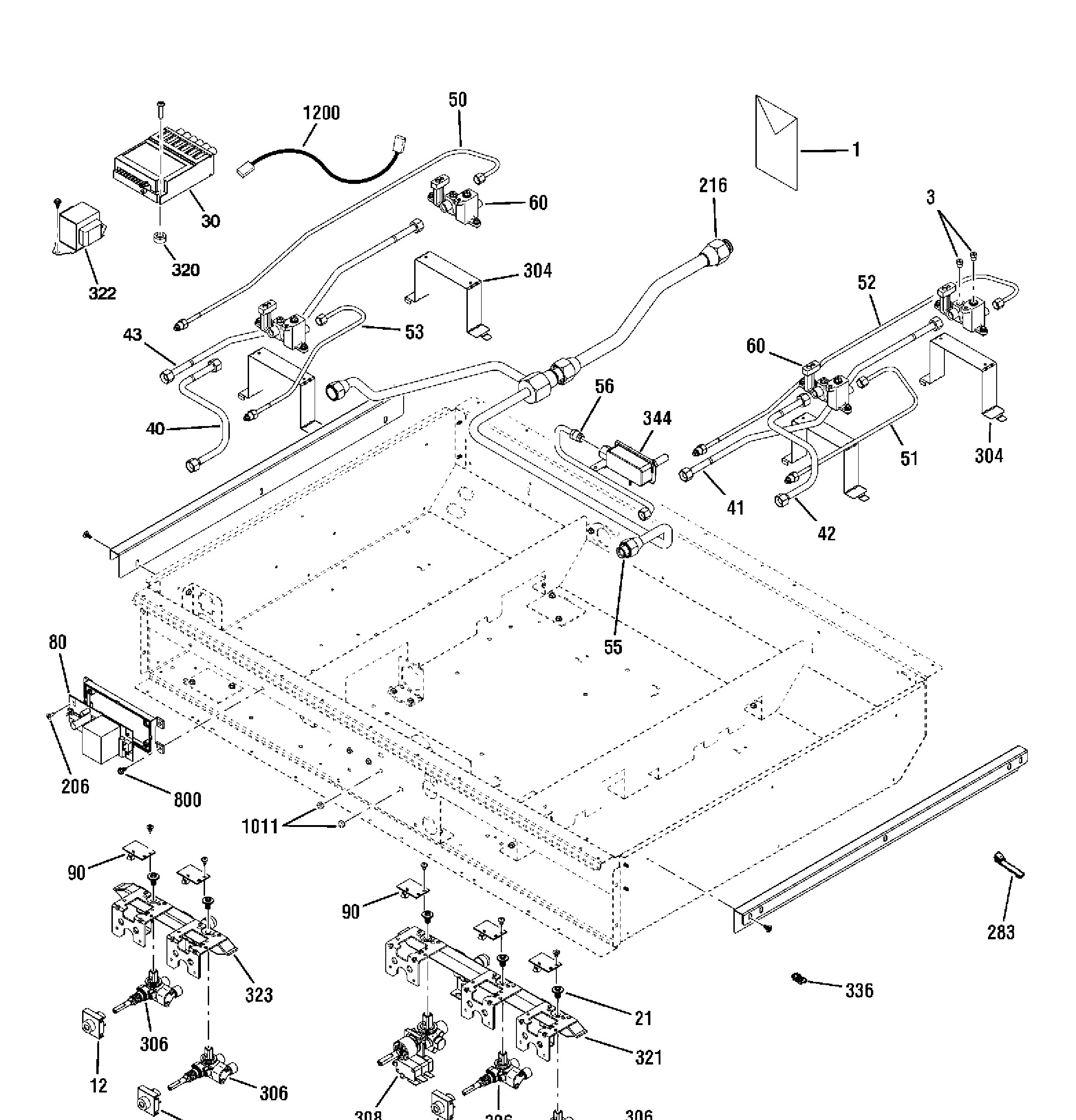 ZDP364NRP2SS Exploded View 1 appliance exploded-view parts diagram
